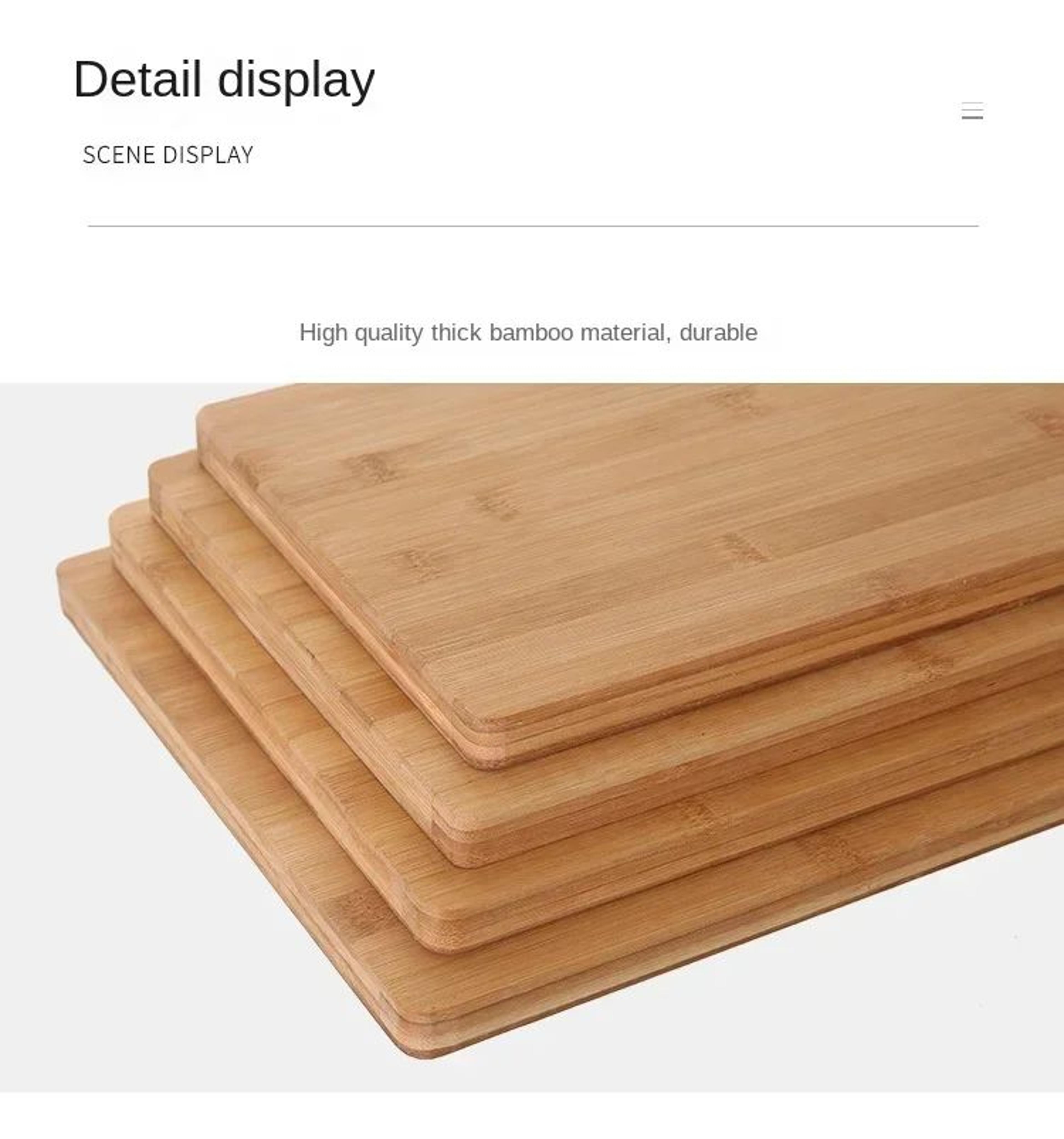 Thick Double Sided Wooden Cutting Board For Kitchen 9