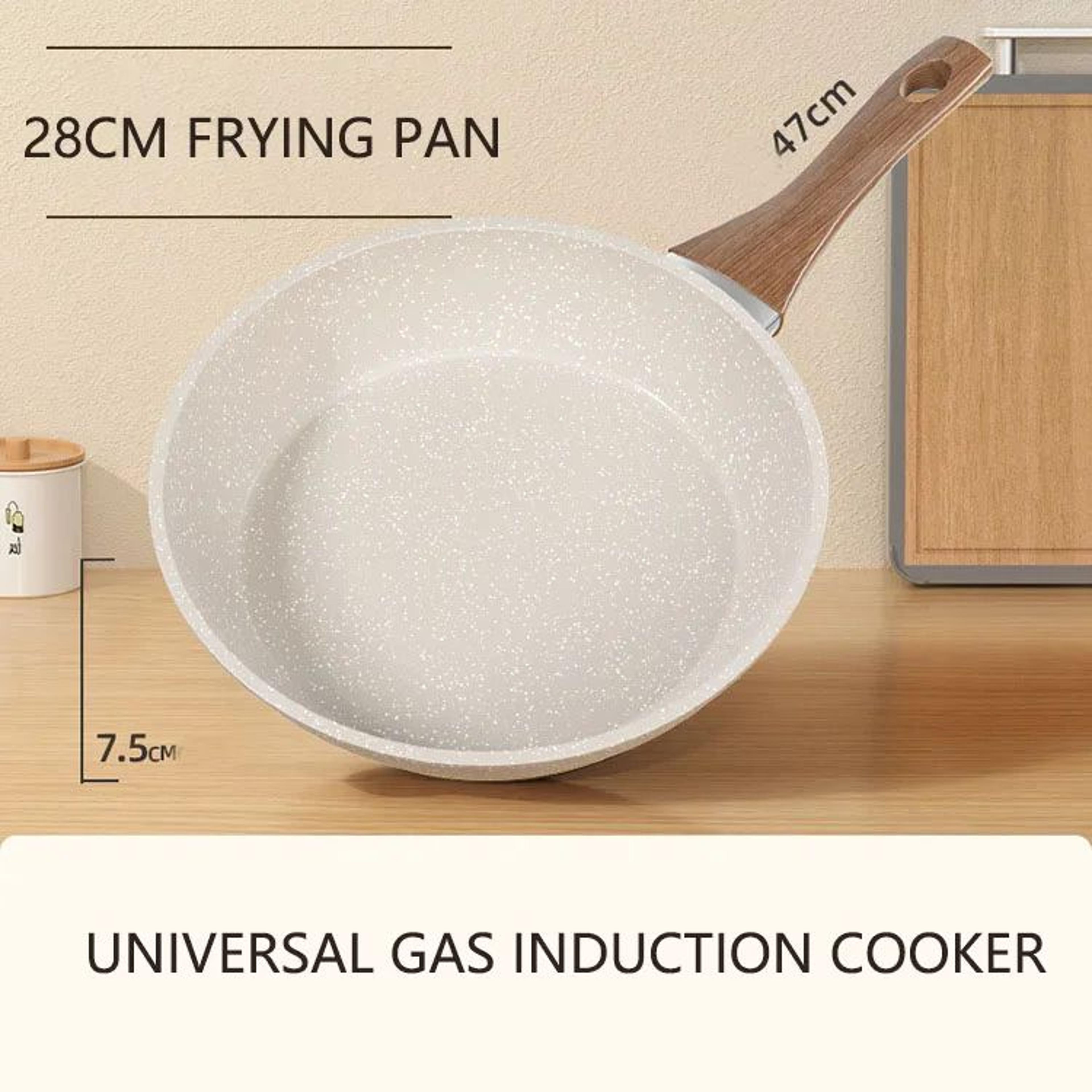 Nonstick Frying Pan Wok Skillet For Everyday Cooking 9