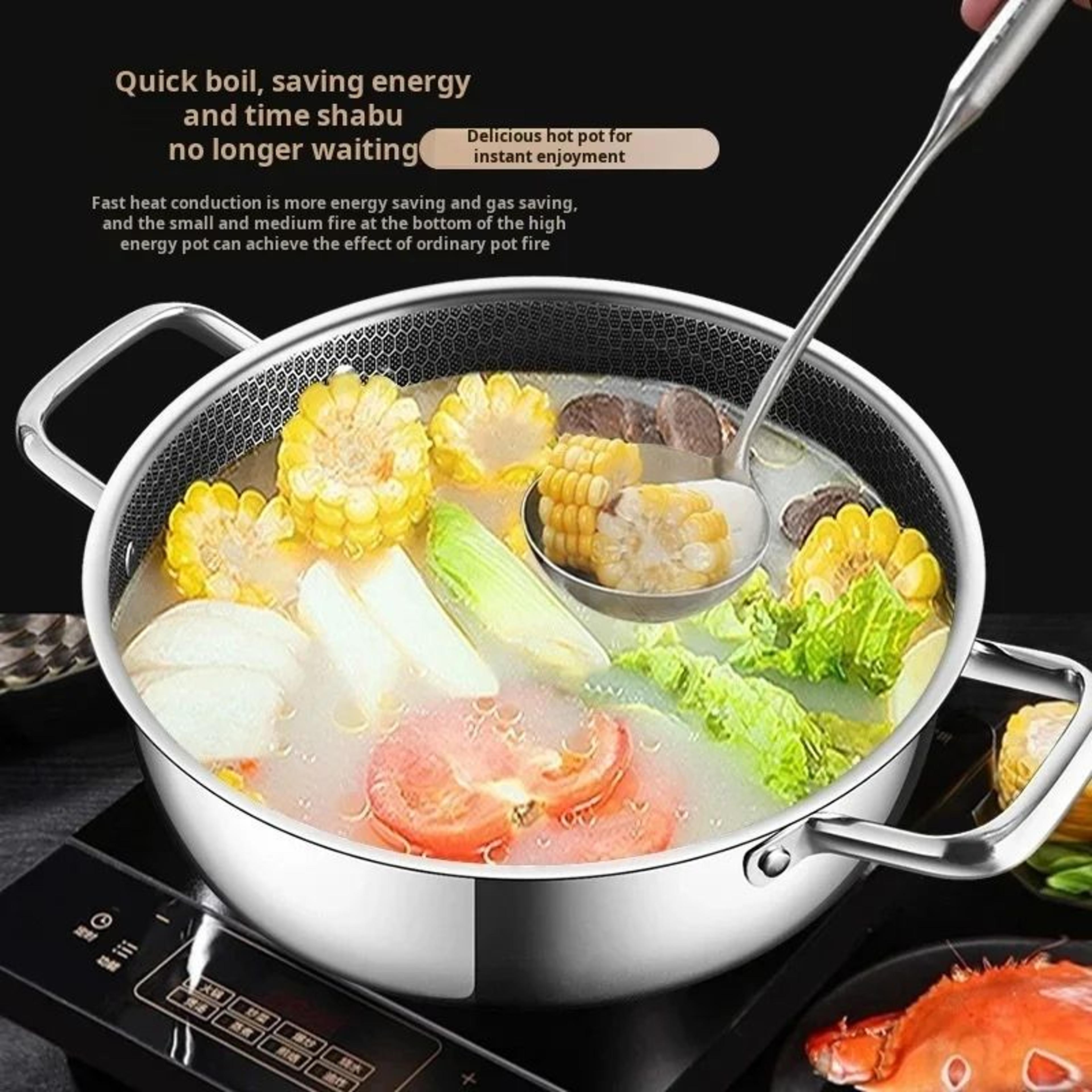 316 Stainless Steel Honeycomb Nonstick Frying Pan 2