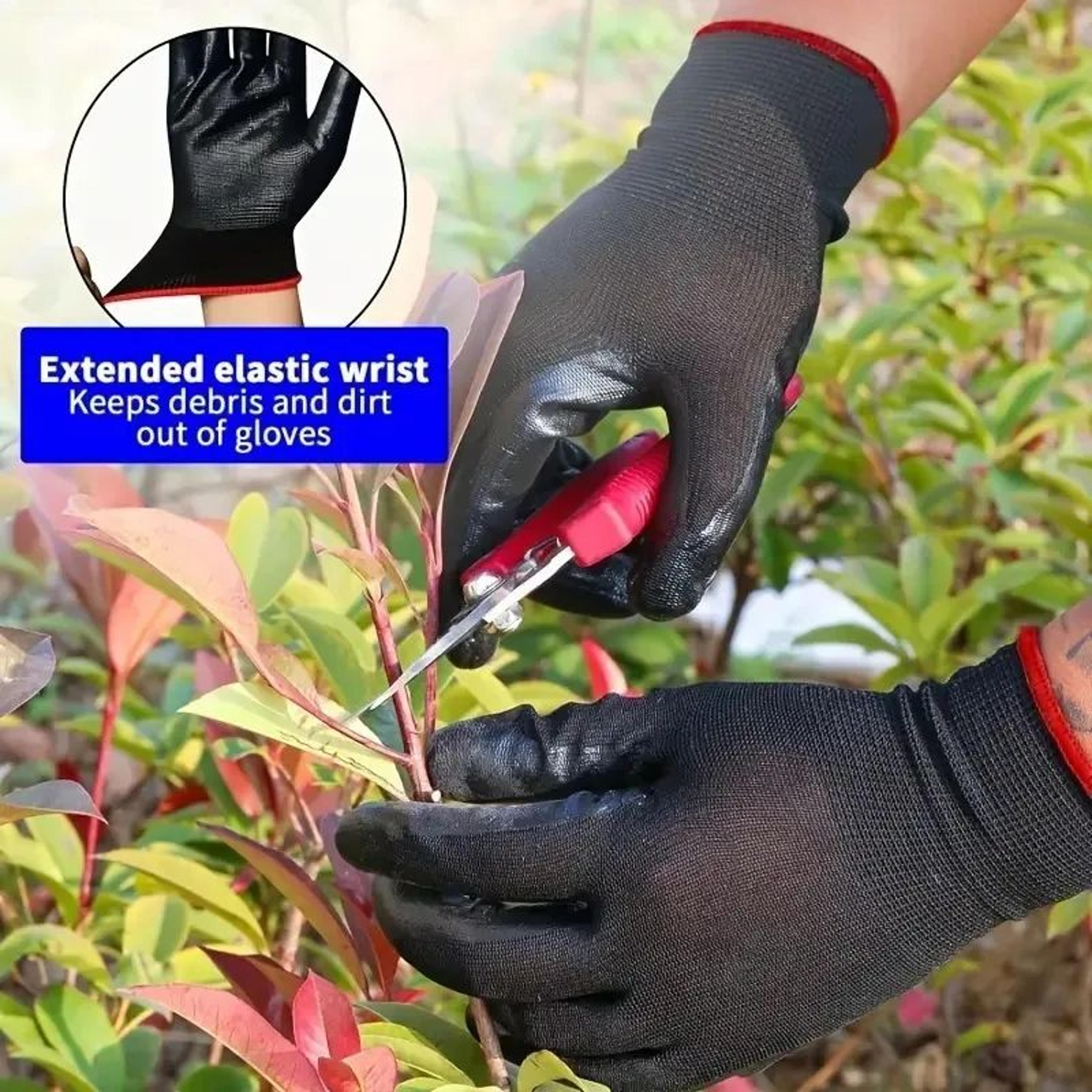 Non Slip PU Coated Nylon Work Safety Gloves 3