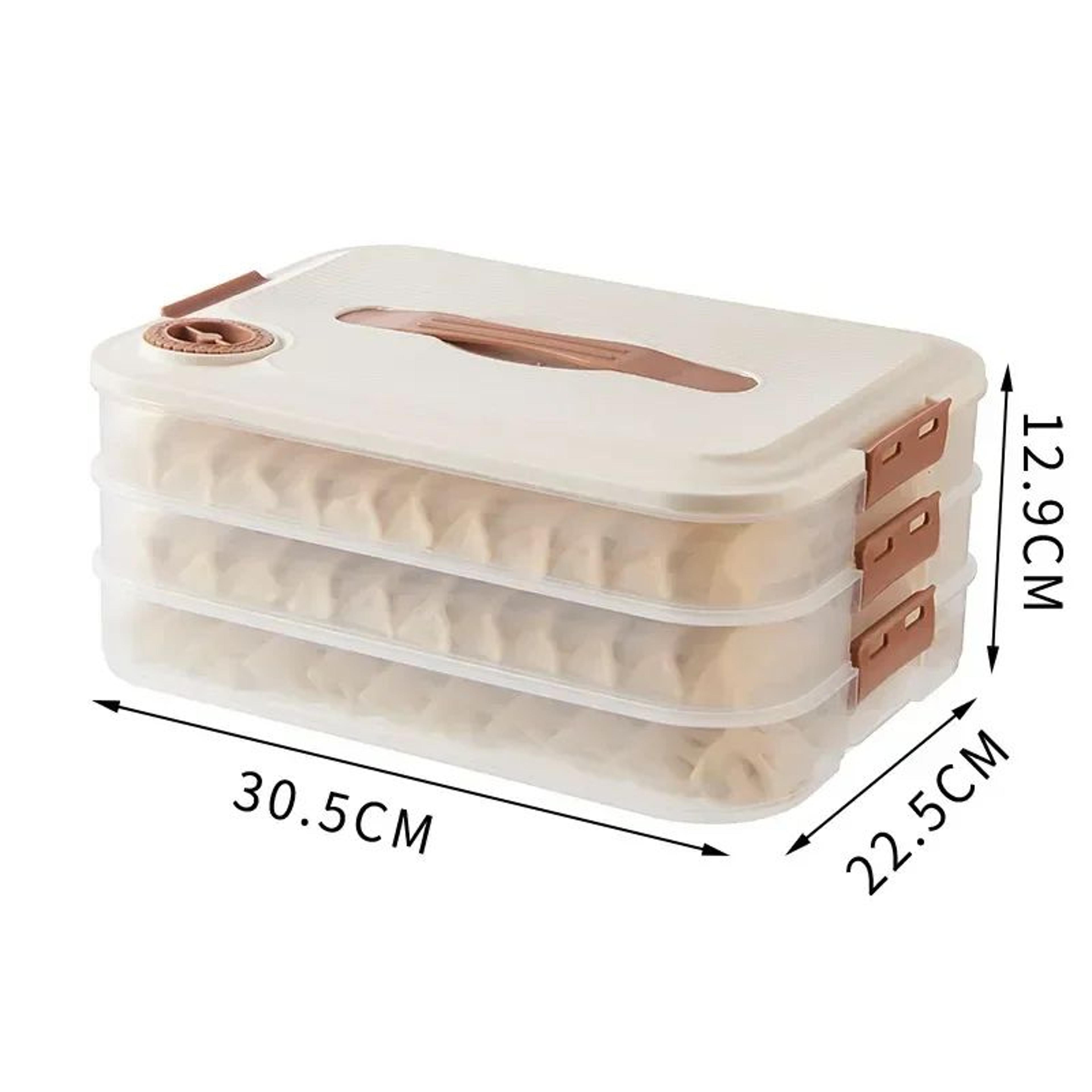 Stackable Dumpling Storage Box With Transparent Lid 10