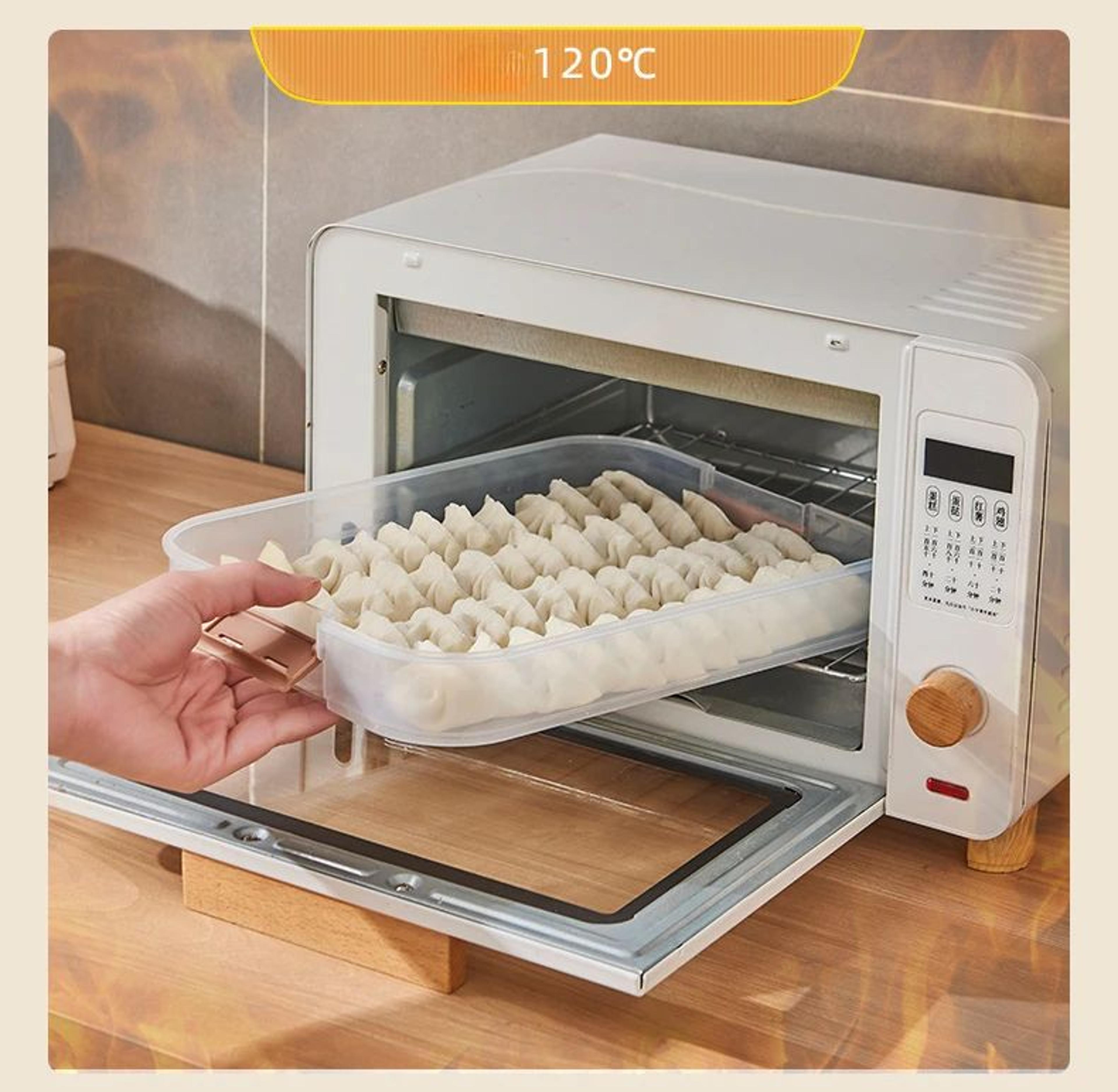 Stackable Dumpling Storage Box With Transparent Lid 6
