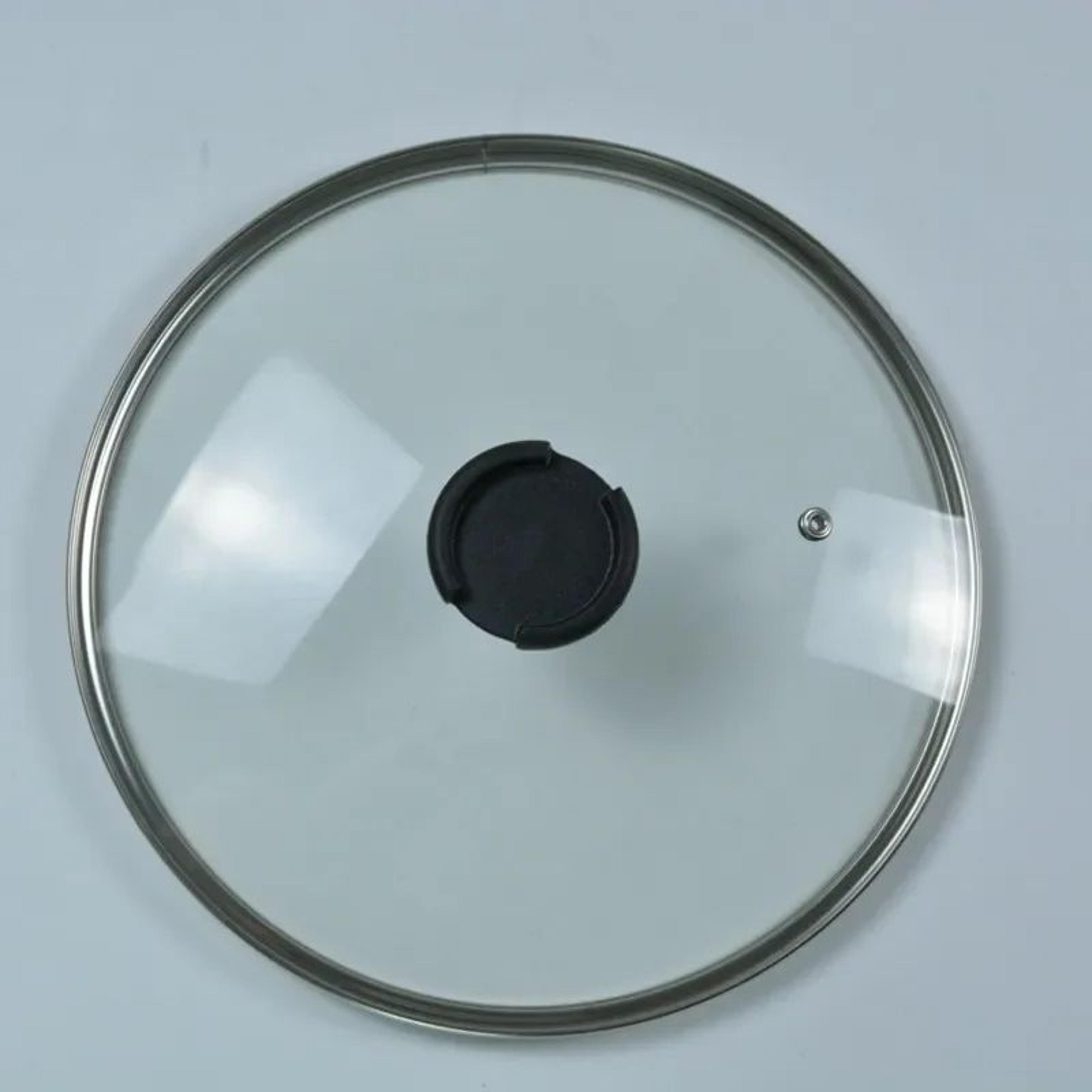 Tempered Glass Pot And Pan Lid With Stainless Steel Rim 6