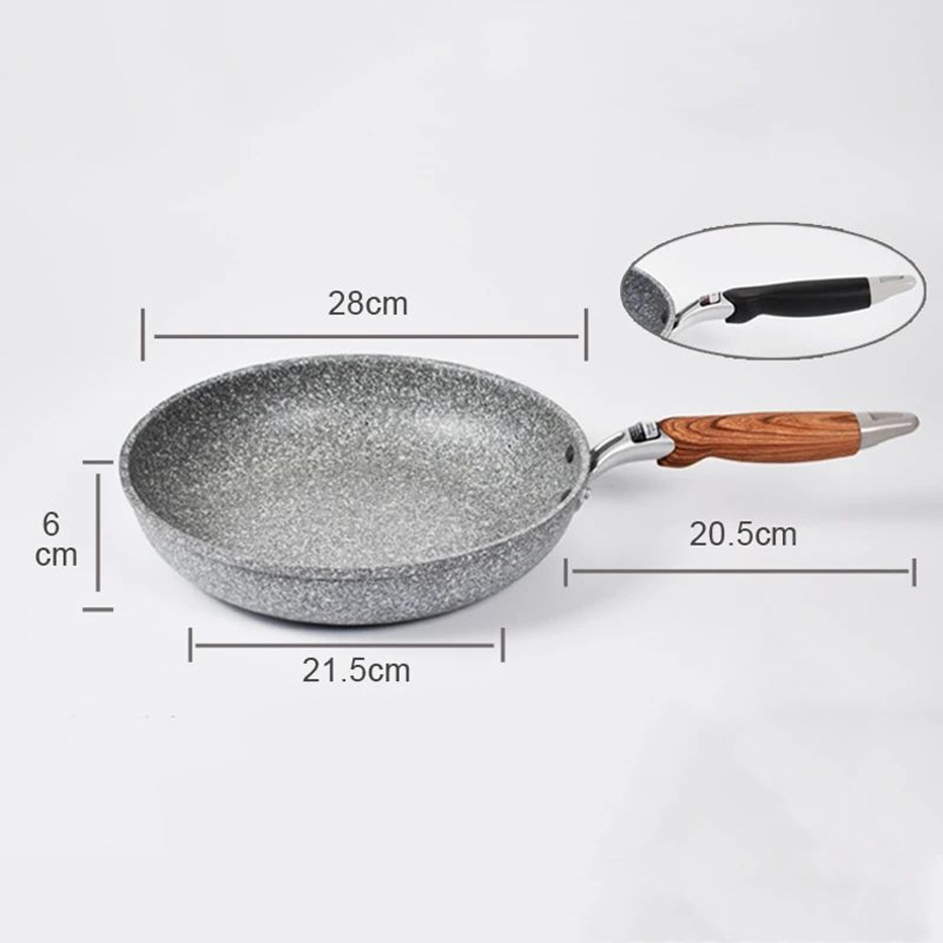 Durable Nonstick Frying Pan Wok Skillet For Everyday Cooking 2