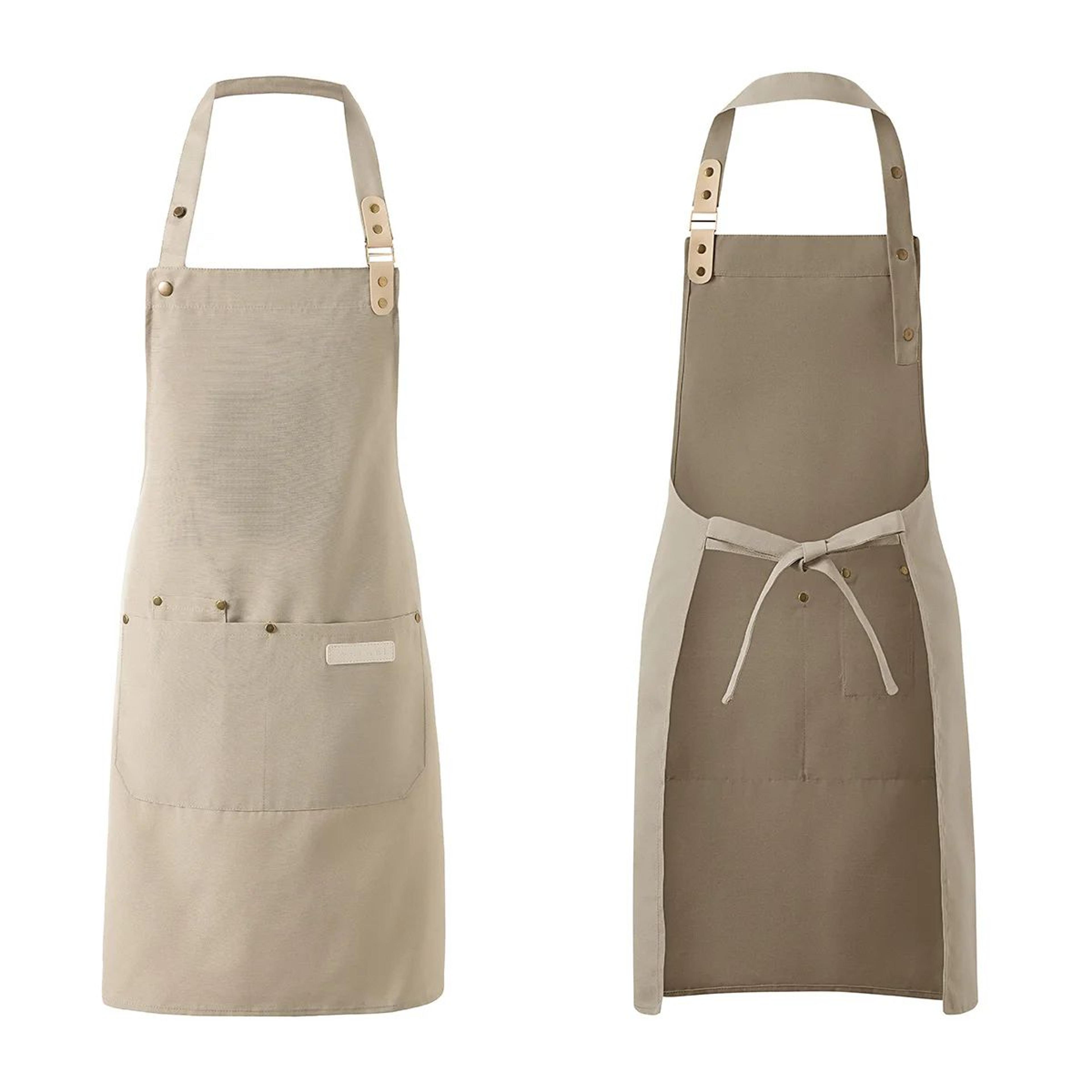 Unisex Waterproof Canvas Chef Apron For Kitchen And Work 7