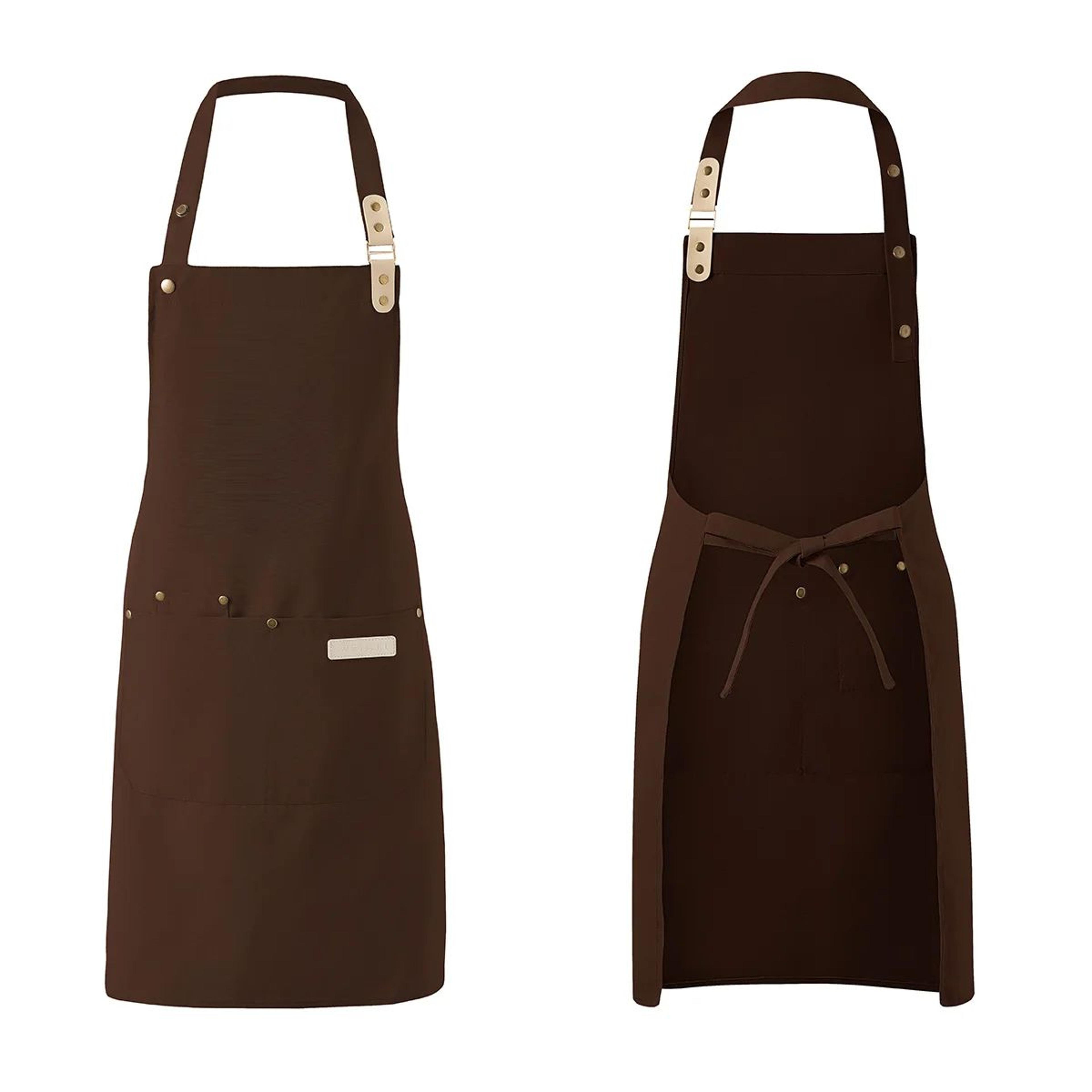 Unisex Waterproof Canvas Chef Apron For Kitchen And Work 12