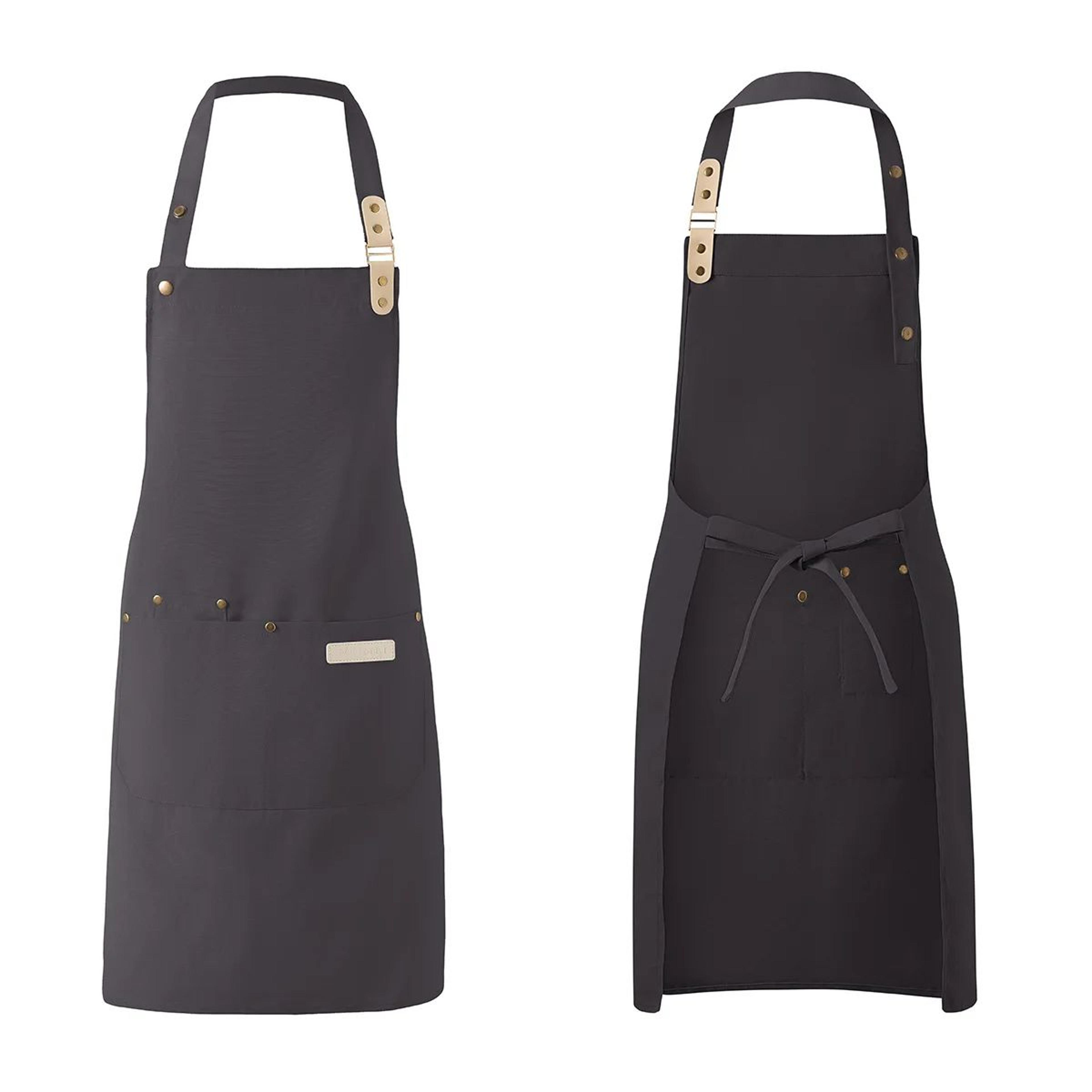 Unisex Waterproof Canvas Chef Apron For Kitchen And Work 10