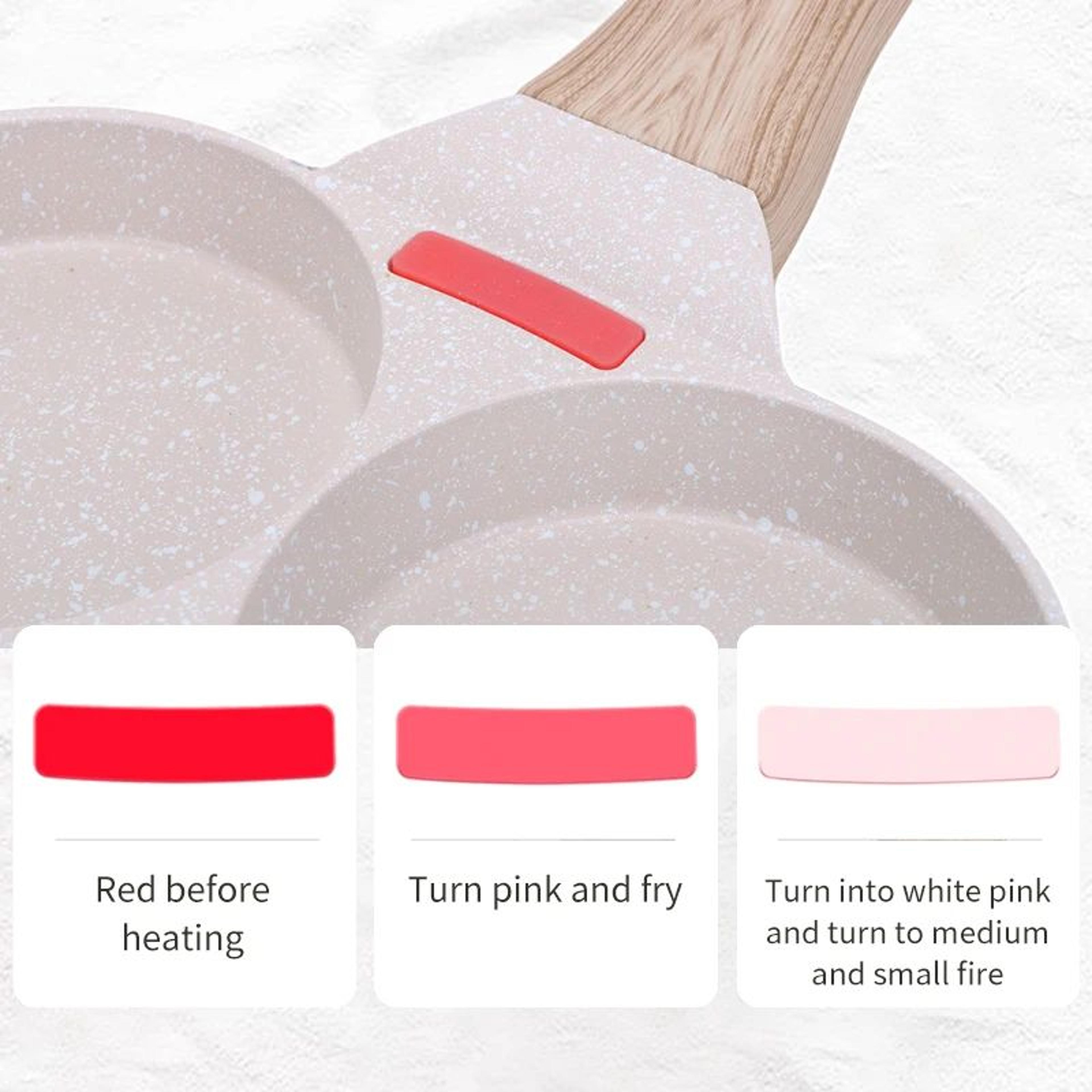 Four Hole Nonstick Egg And Pancake Frying Pan With Lid 5