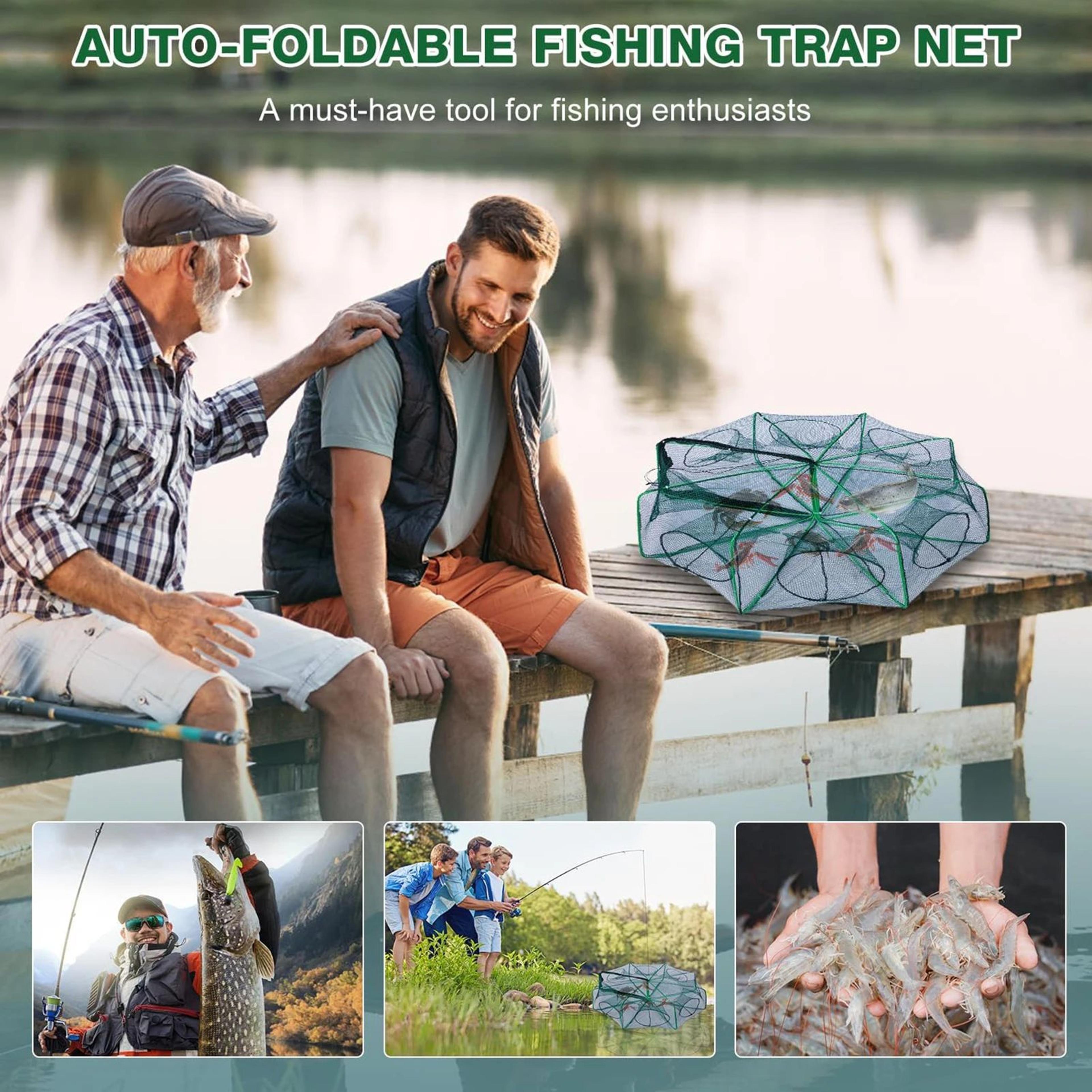 Collapsible Fishing Basket Trap For Crab And Fish 6