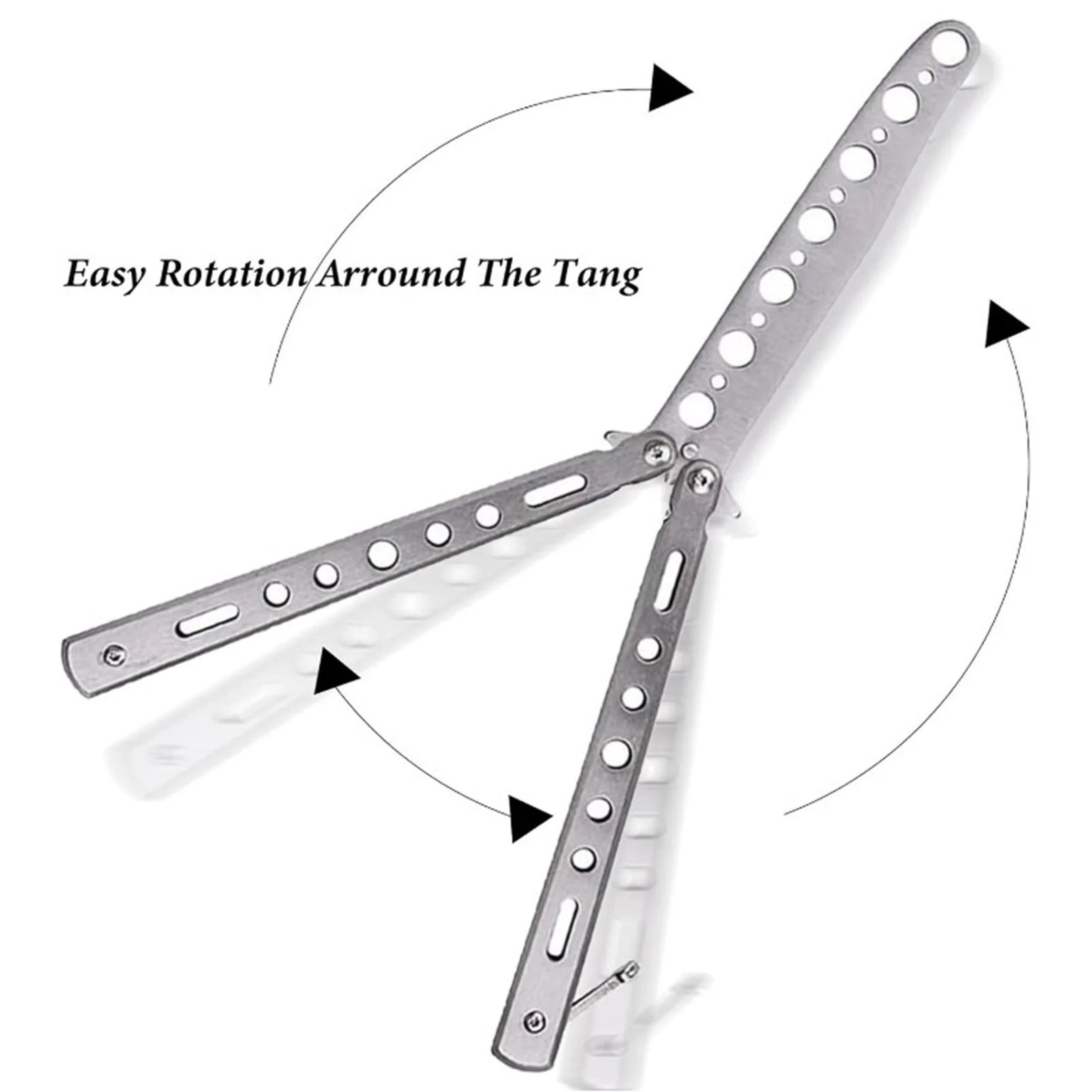 Metal Butterfly Knife Trainer For Flipping Practice 2