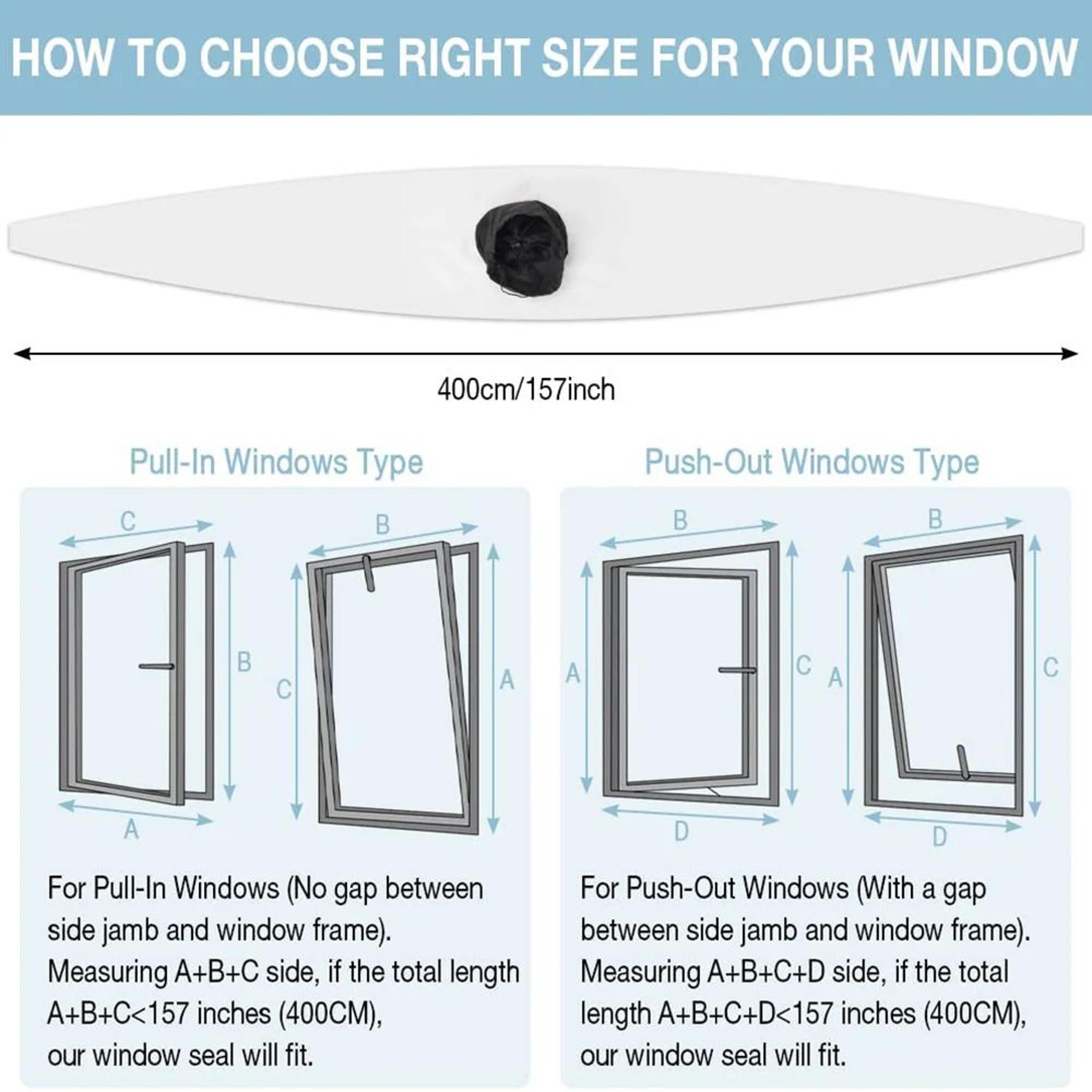 3M 4M Waterproof Portable Air Conditioner Window Seal 3