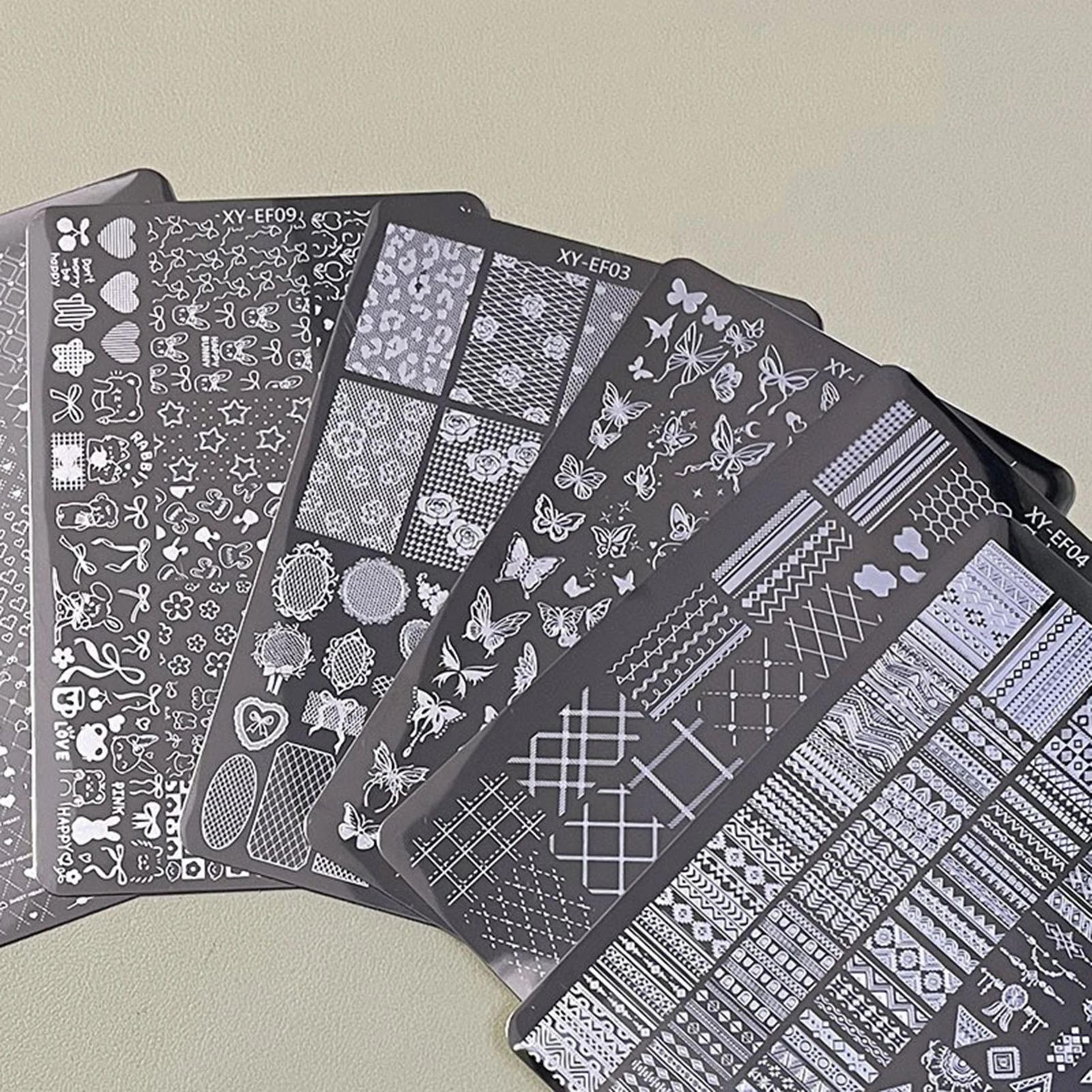 Steel Nail Art Stamping Plate With Pattern Designs 1