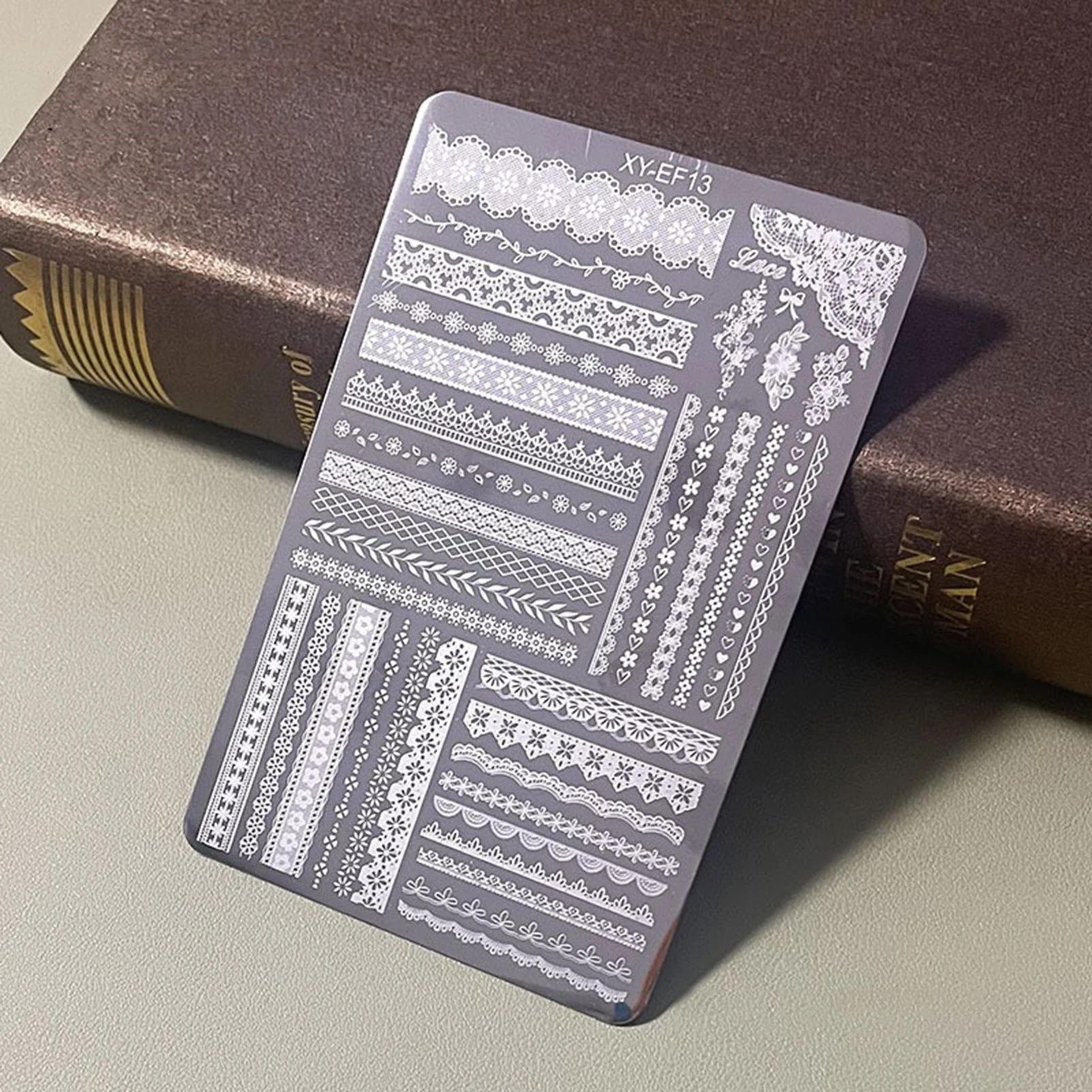 Steel Nail Art Stamping Plate With Pattern Designs 5
