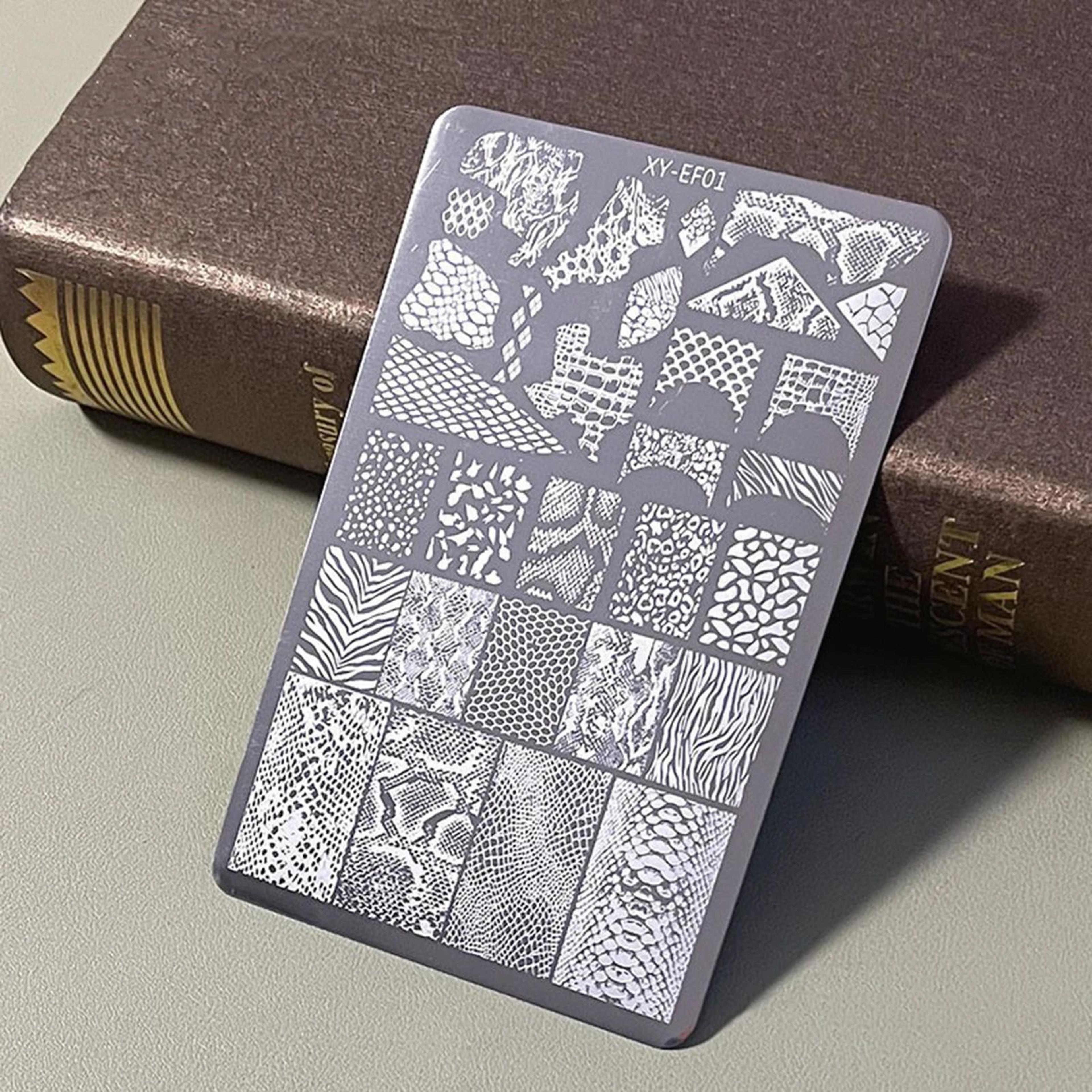 Steel Nail Art Stamping Plate With Pattern Designs 6