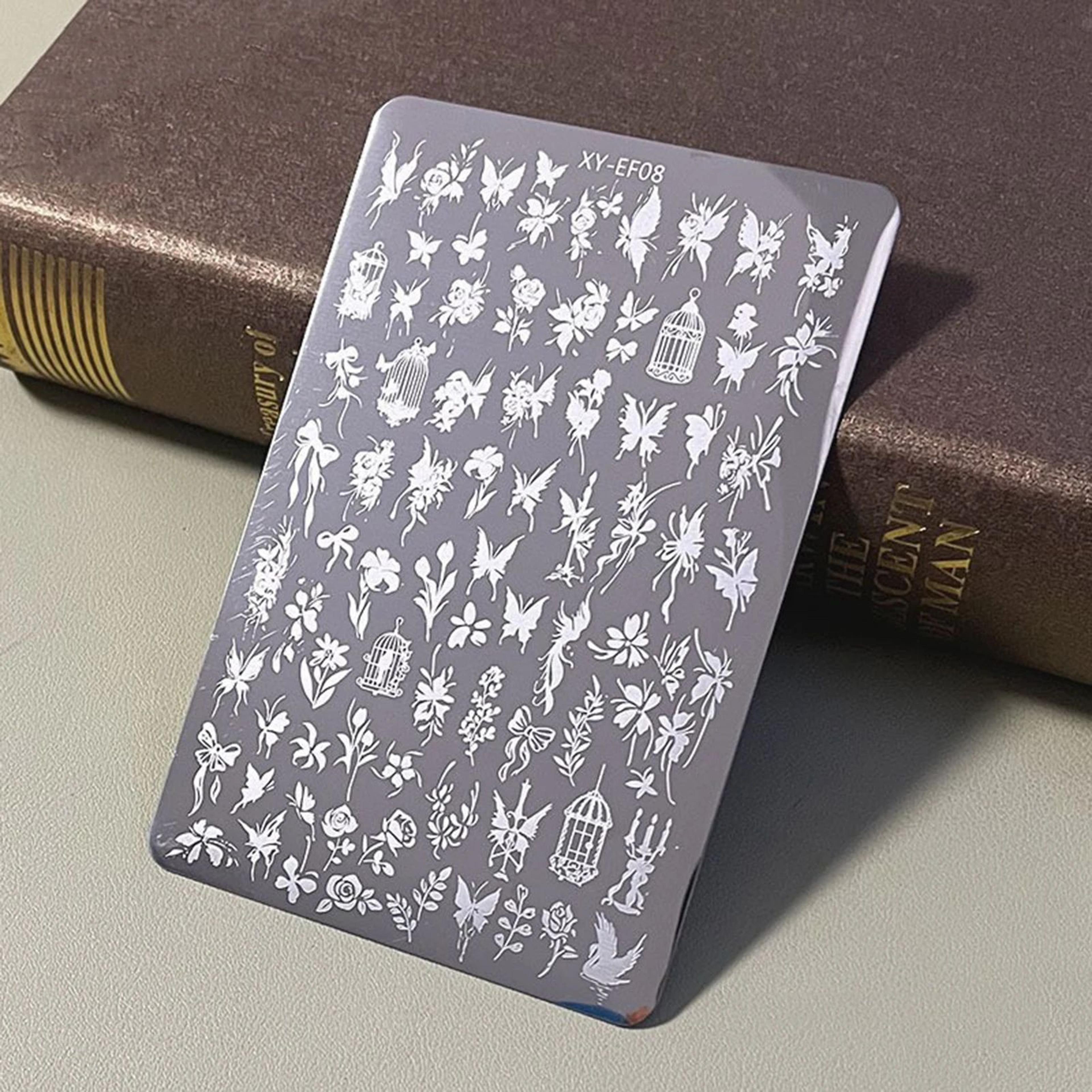 Steel Nail Art Stamping Plate With Pattern Designs 15