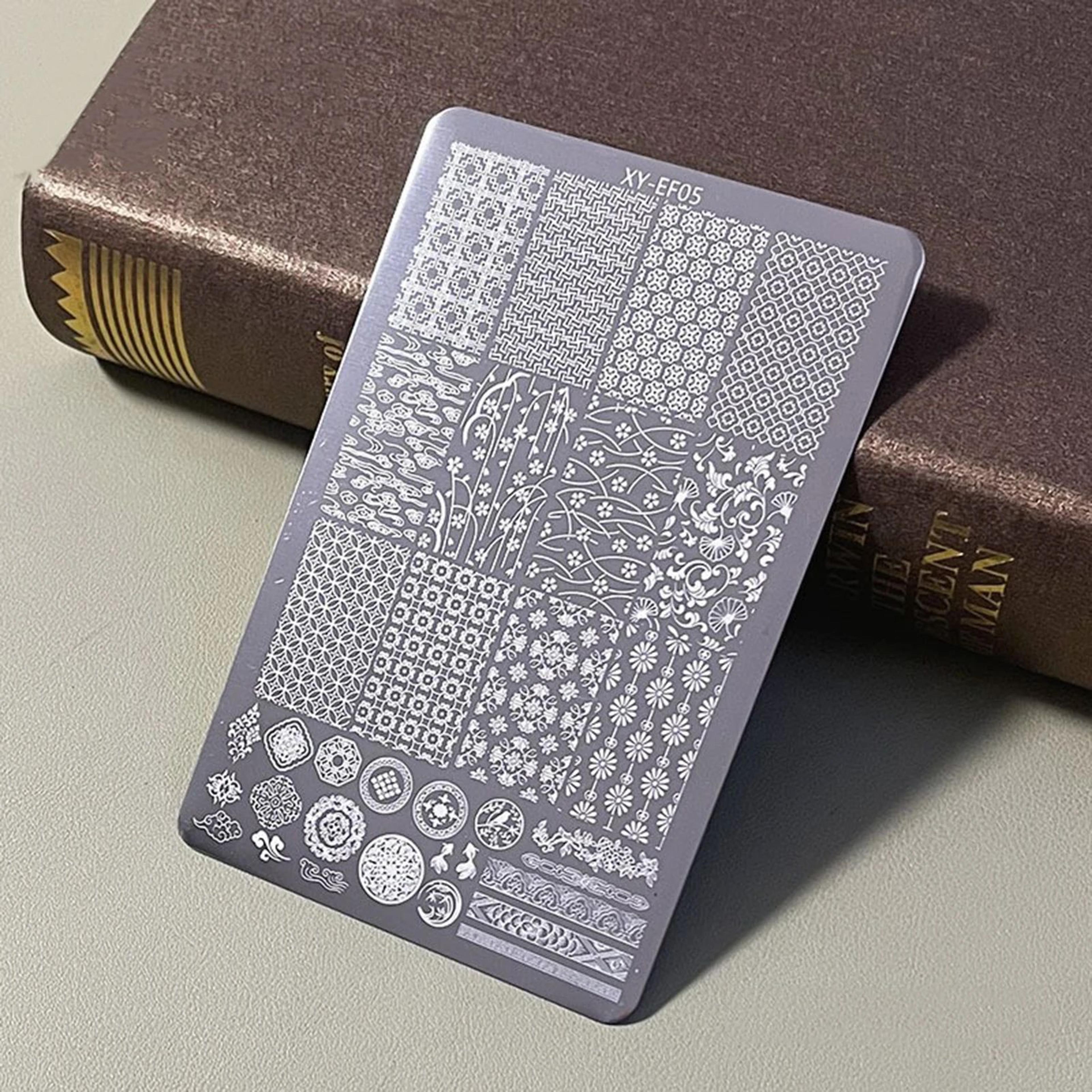 Steel Nail Art Stamping Plate With Pattern Designs 13