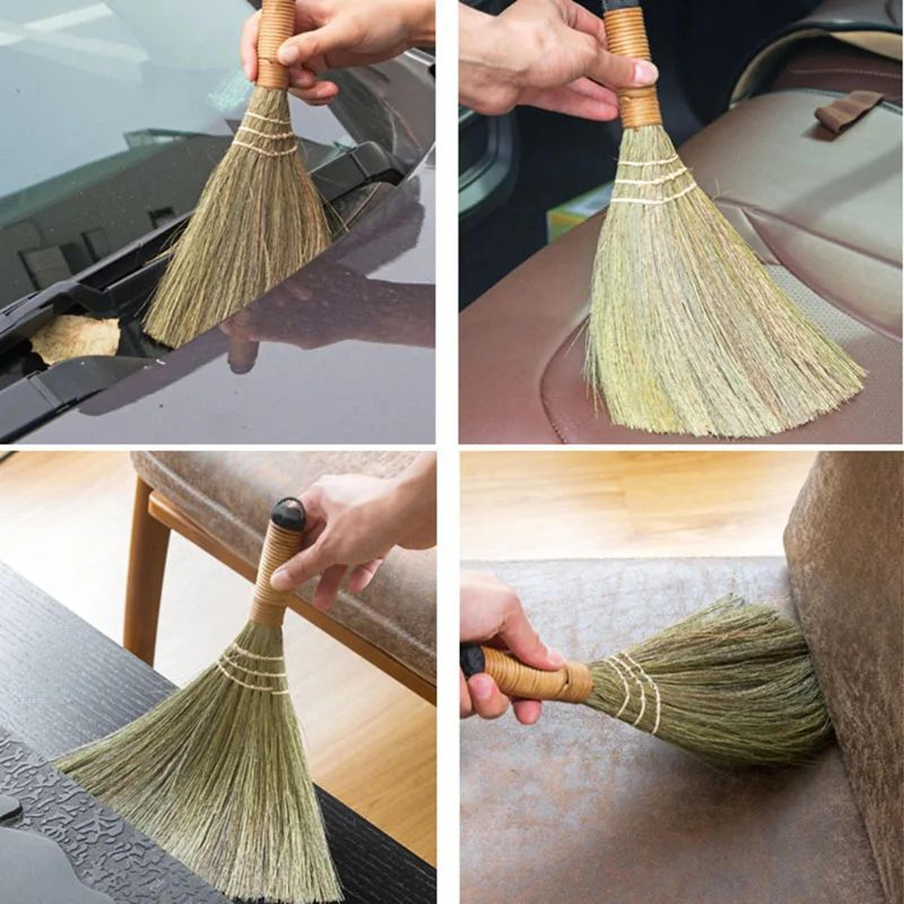 Japanese Style Short Handle Soft Bristle Broom 5