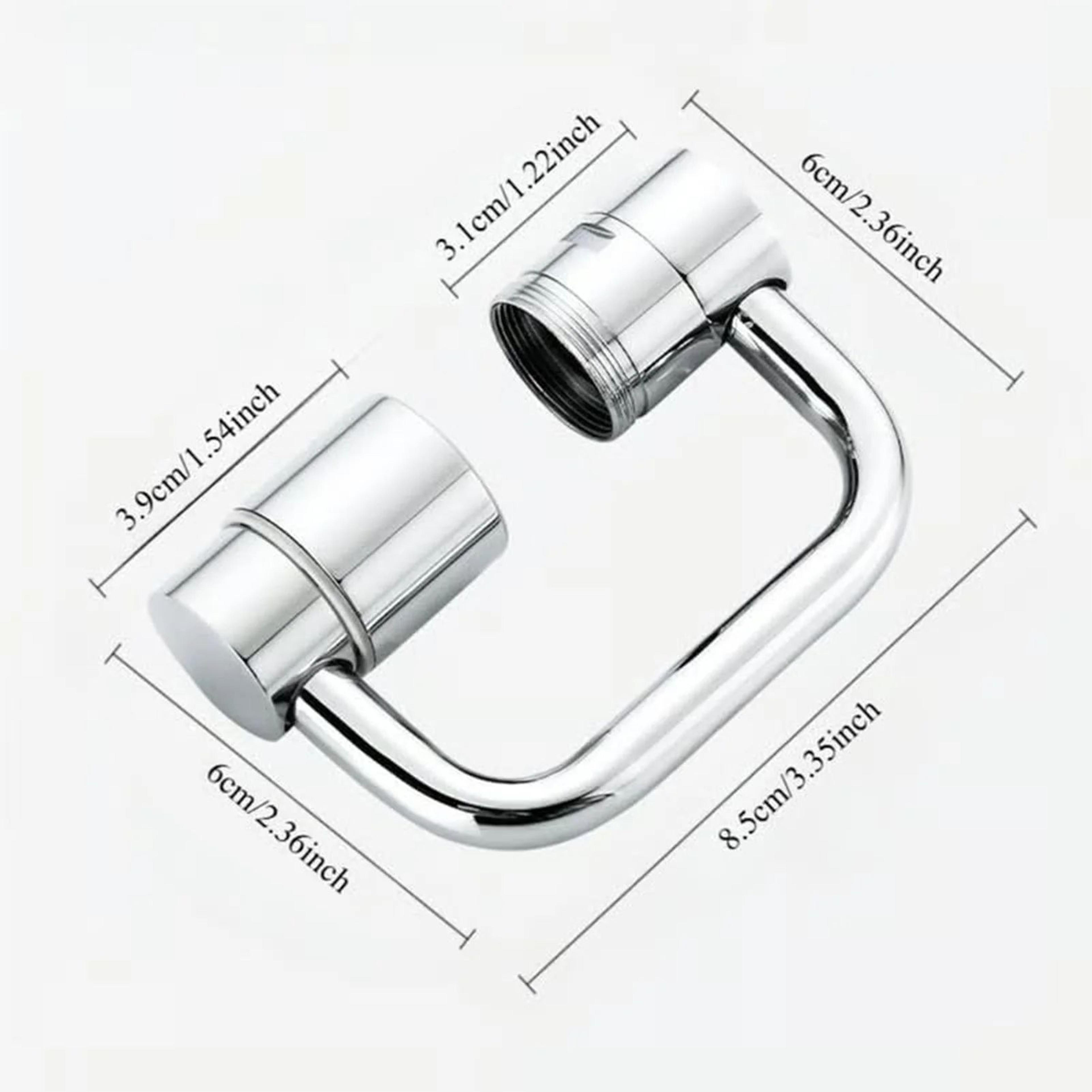 Flexiflow Rotating Stainless Steel Faucet Extender For Kitchen And Bathroom 4