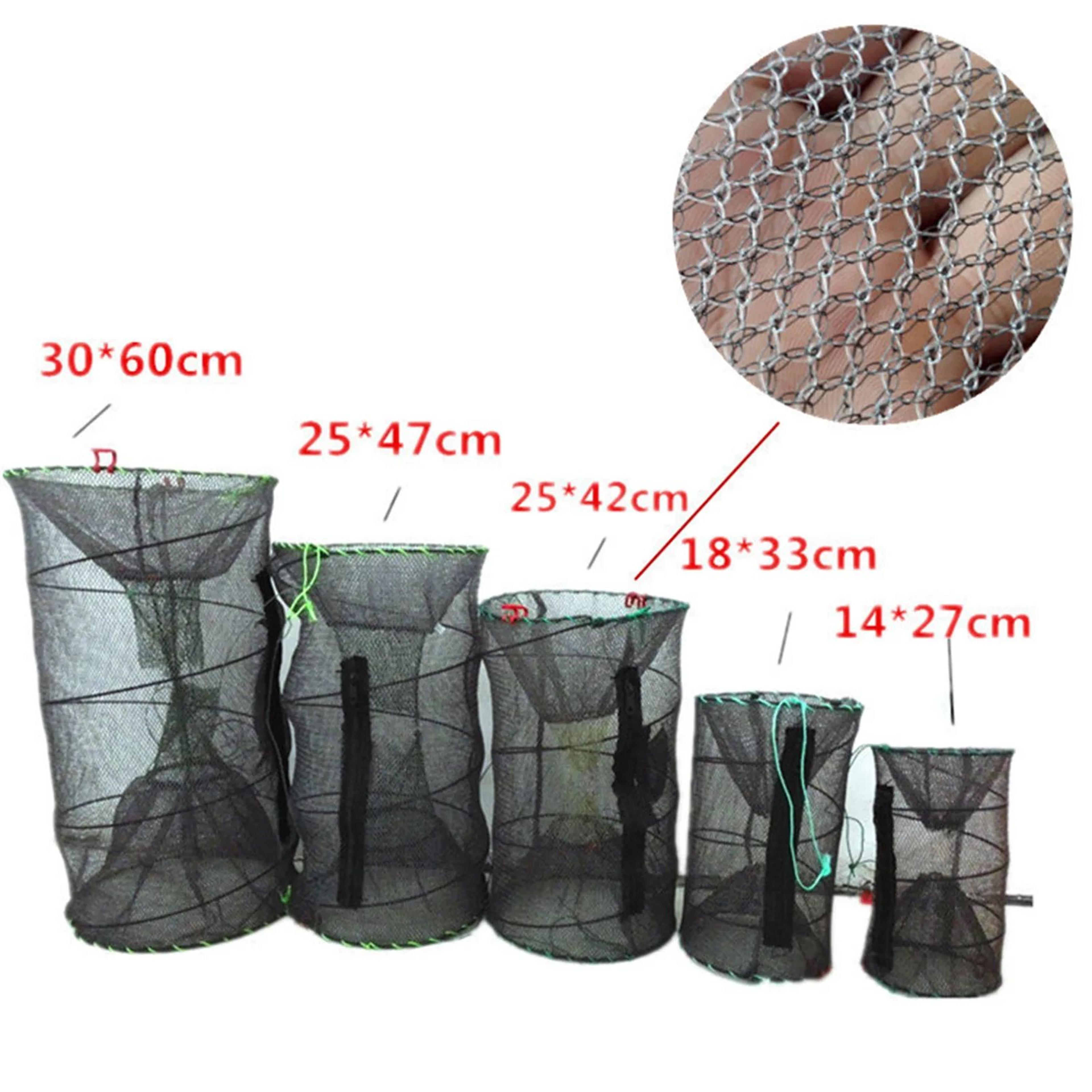 Portable Multi Layer Foldable Nylon Fishing Net Cage 2