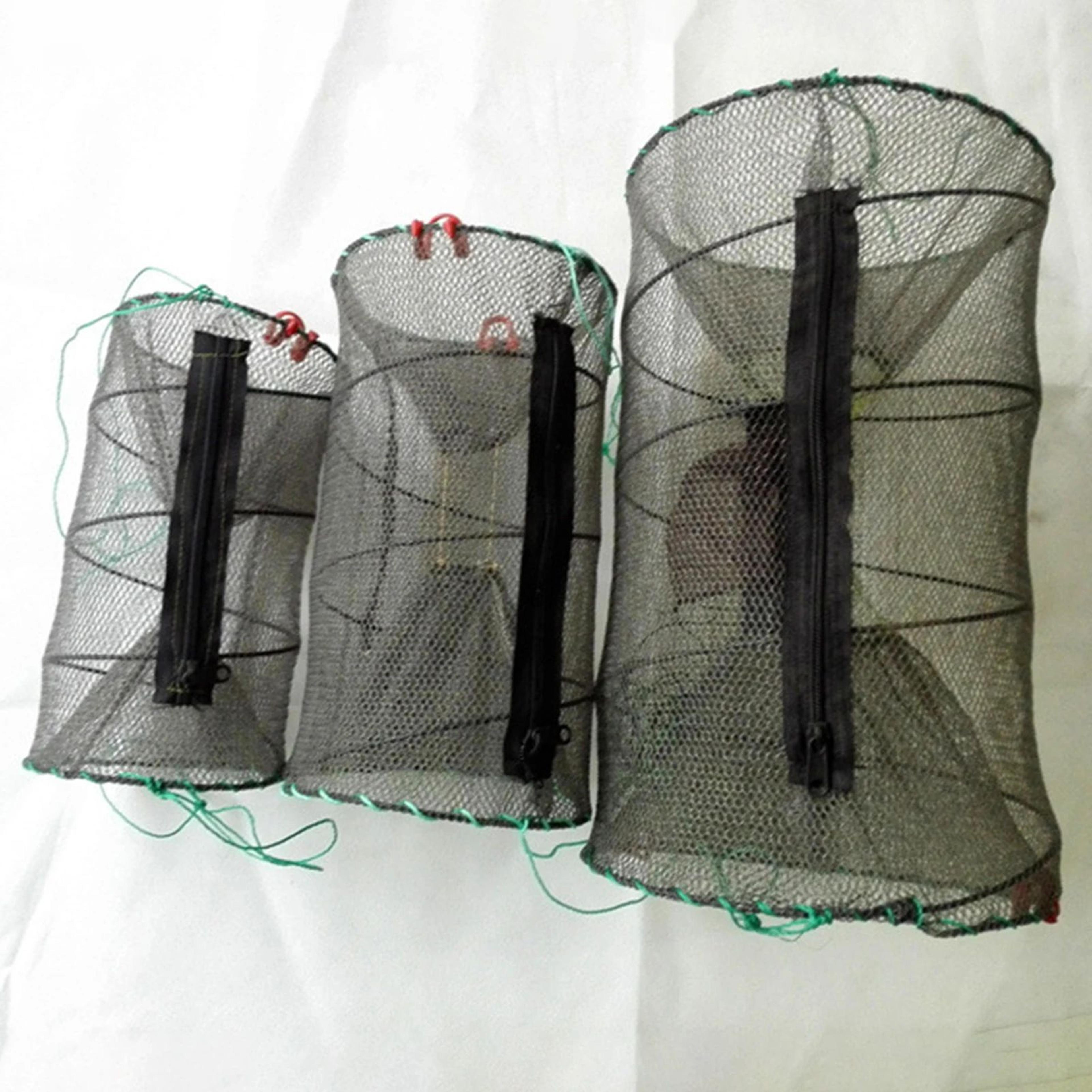 Portable Multi Layer Foldable Nylon Fishing Net Cage 8