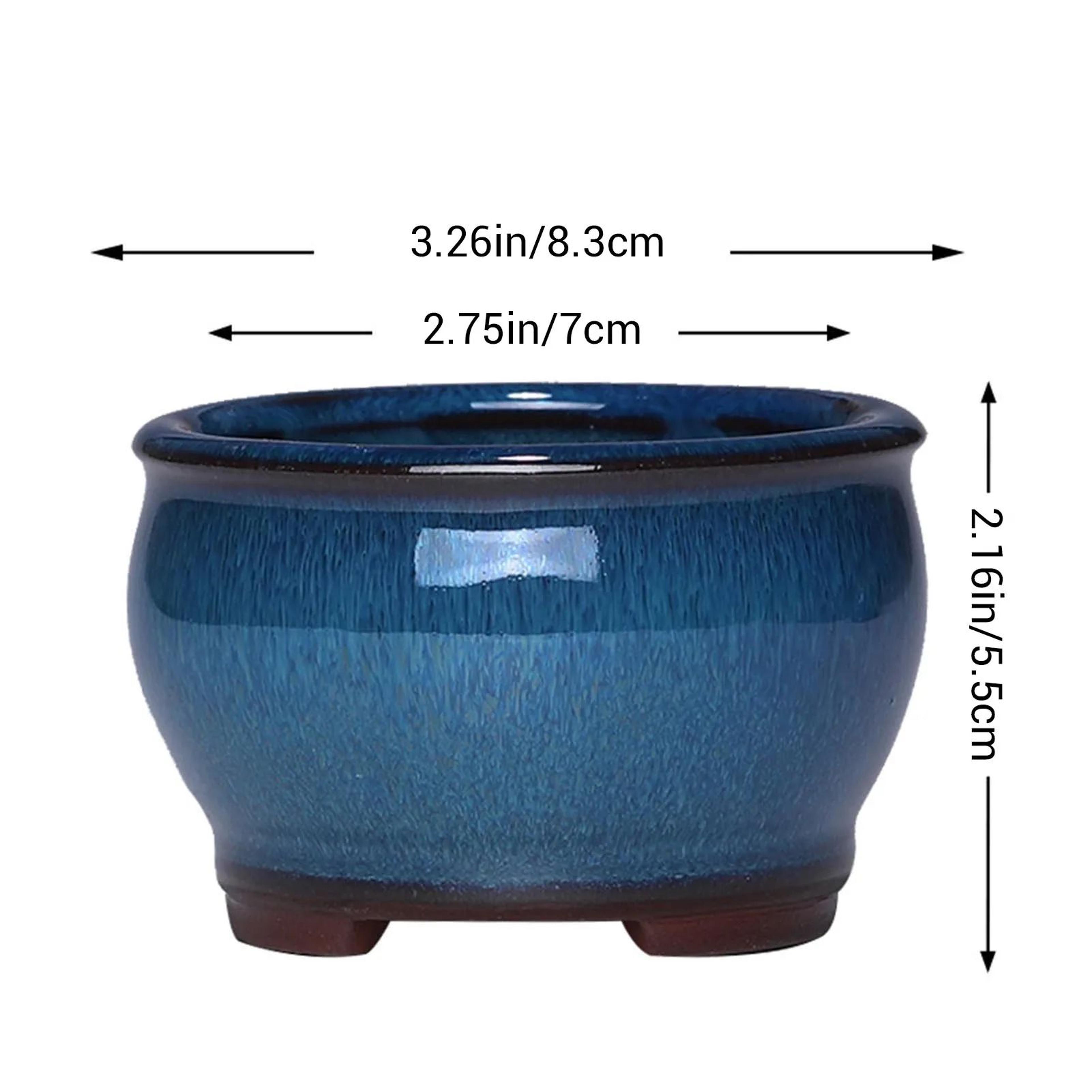 Small Glazed Ceramic Succulent Flower Pot For Indoor Plants 2