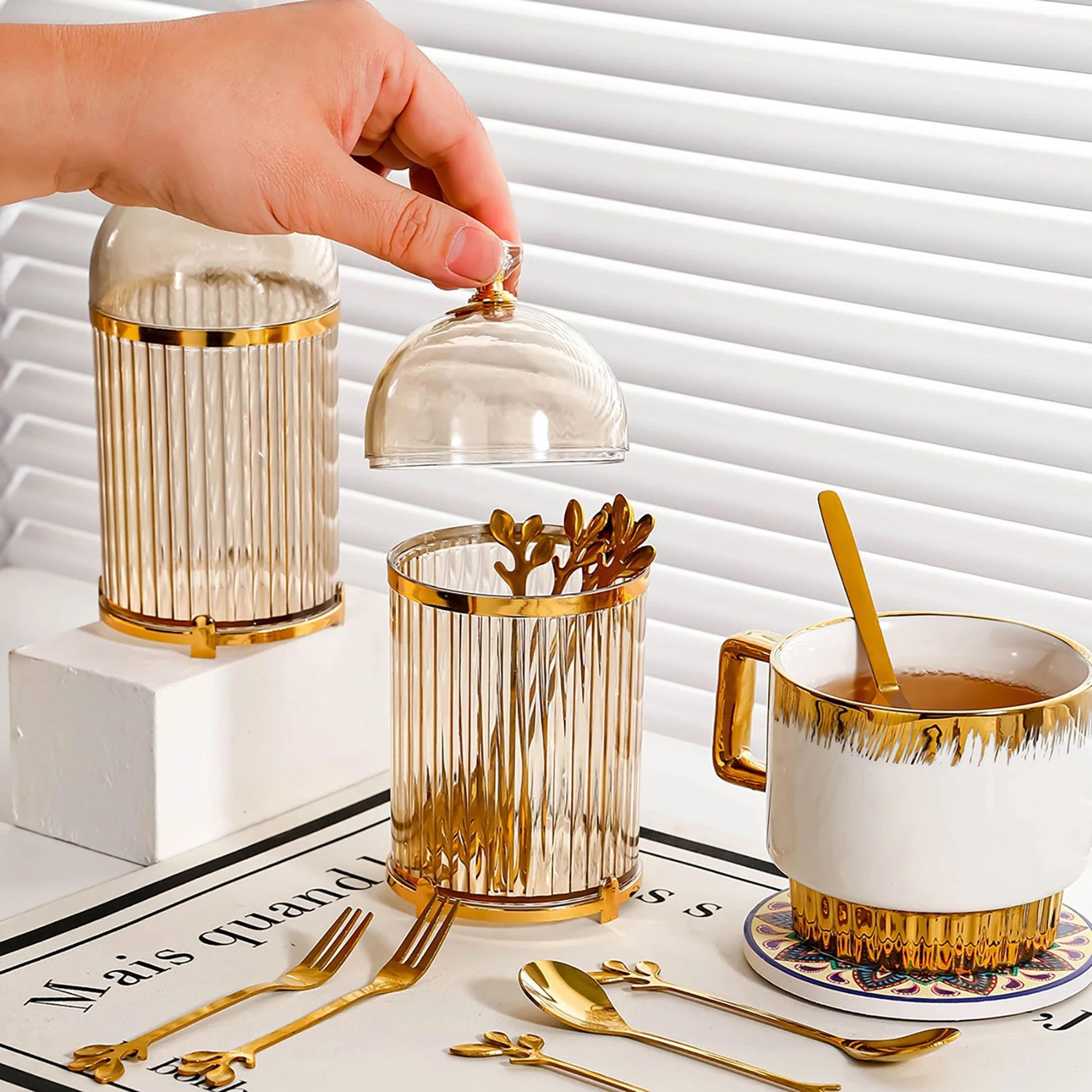 Coffee Spoon And Dessert Fork Holder Flatware Organizer 0