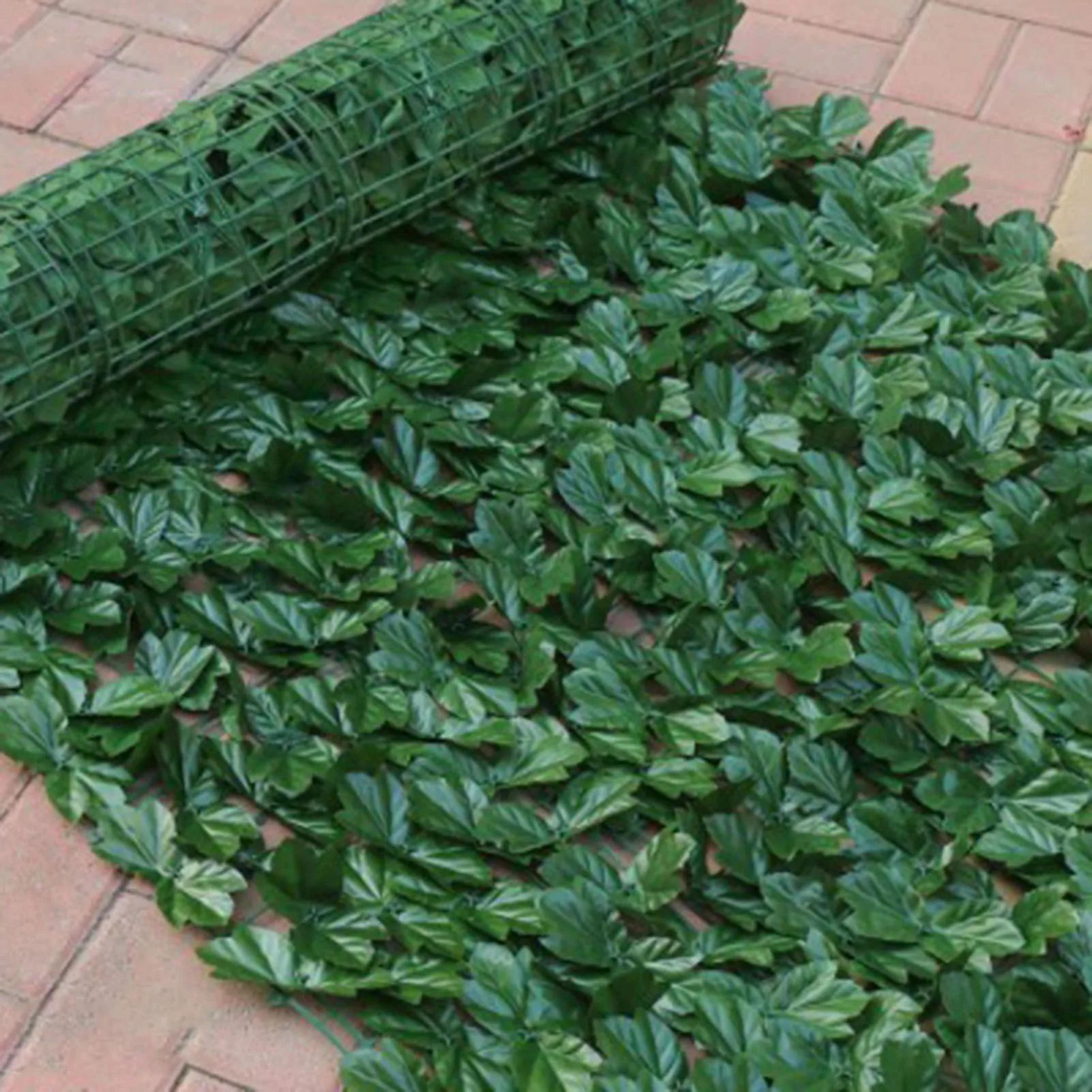 Artificial Ivy Privacy Fence Screen With Faux Green Leaves 3