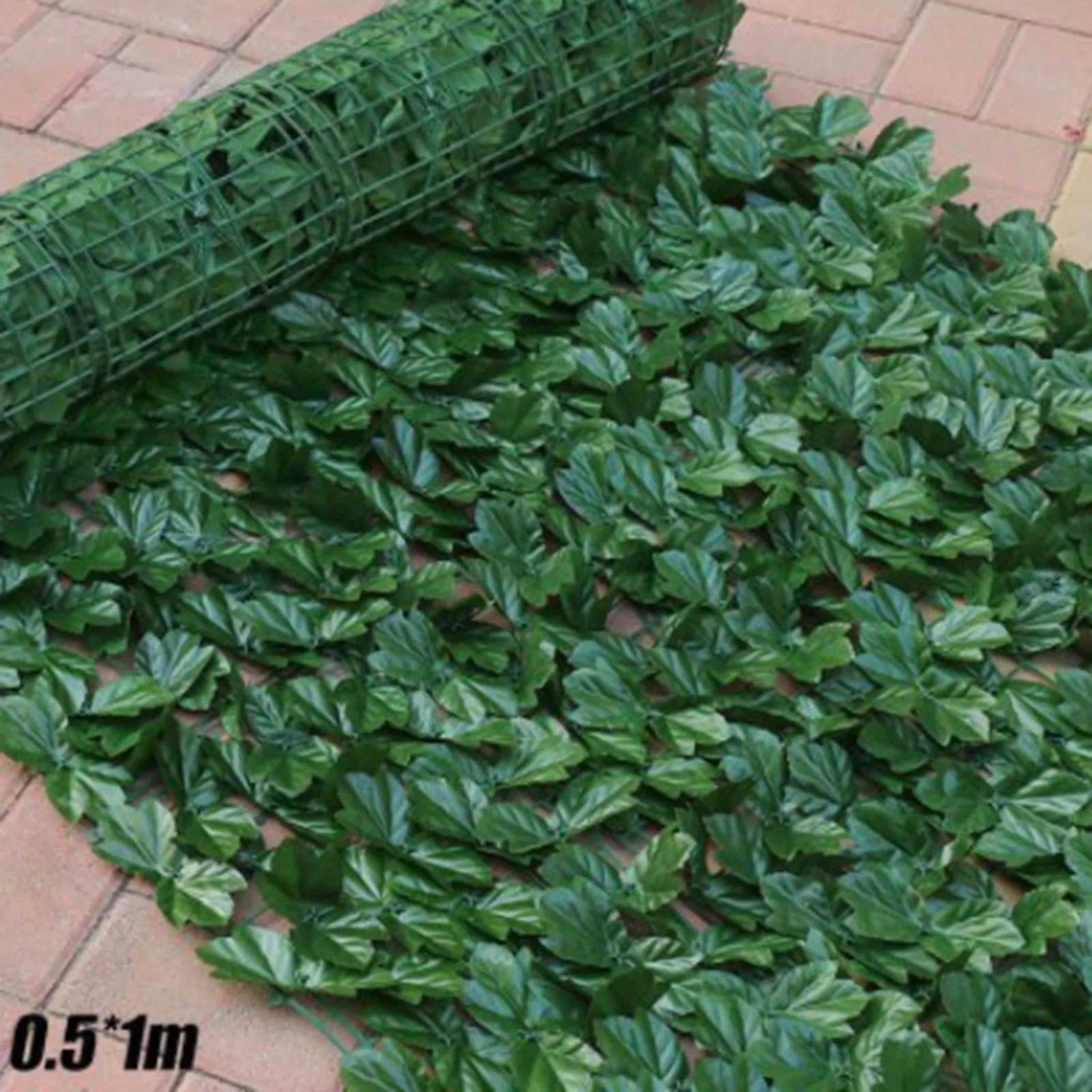 Artificial Ivy Privacy Fence Screen With Faux Green Leaves 2