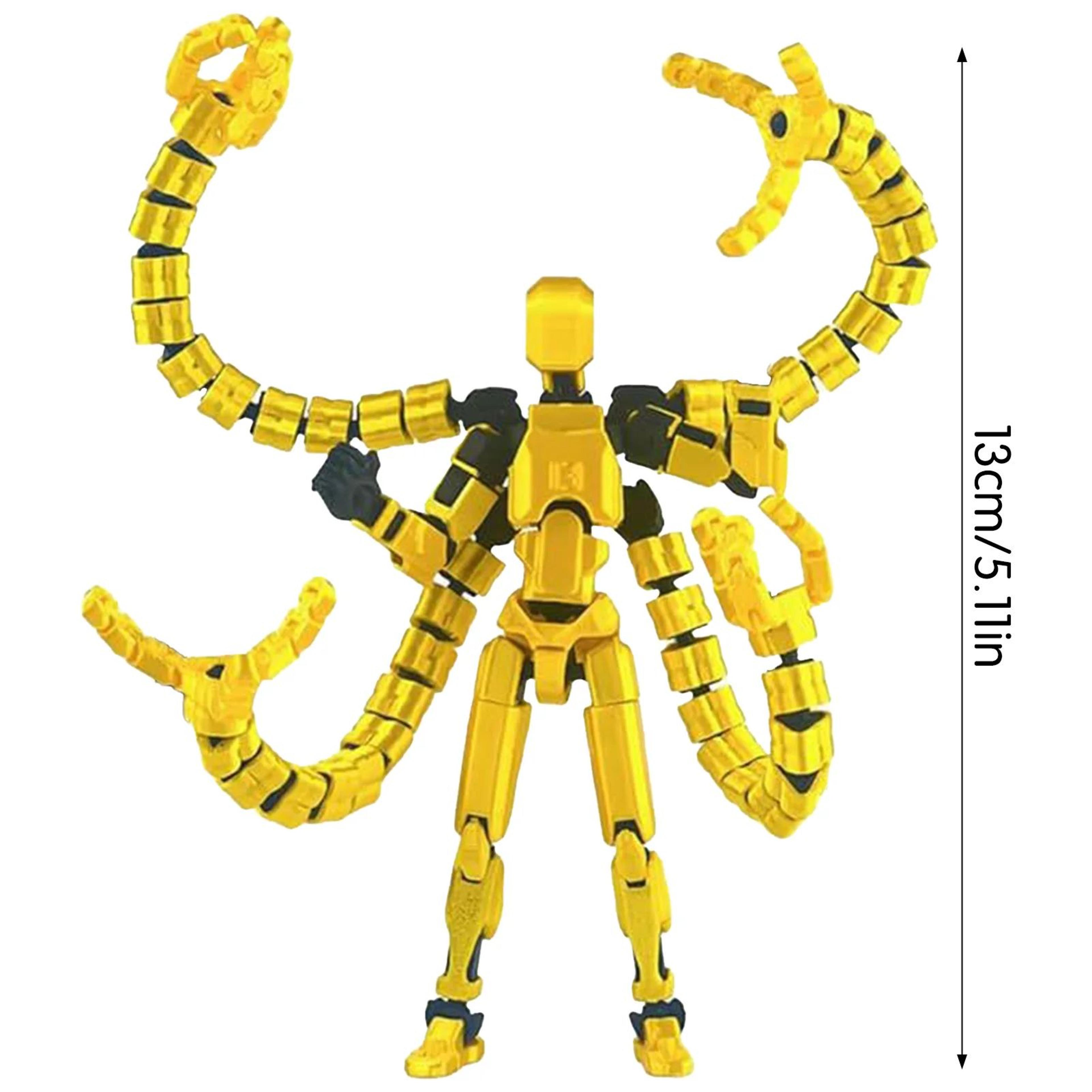 3D Printed Articulated Mini Figure Toy With Movable Joints 4