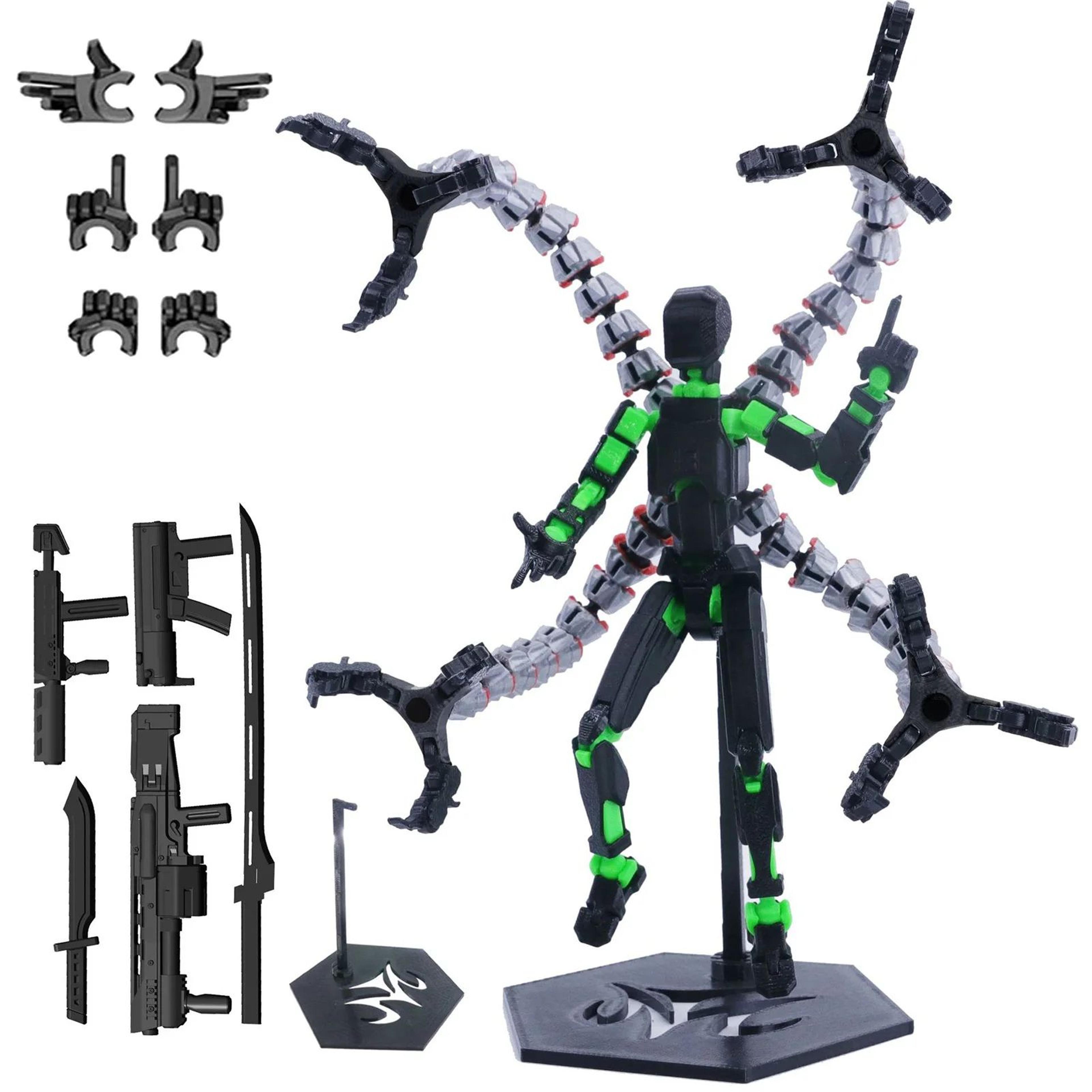3D Printed Articulated Mini Figure Toy With Movable Joints 9