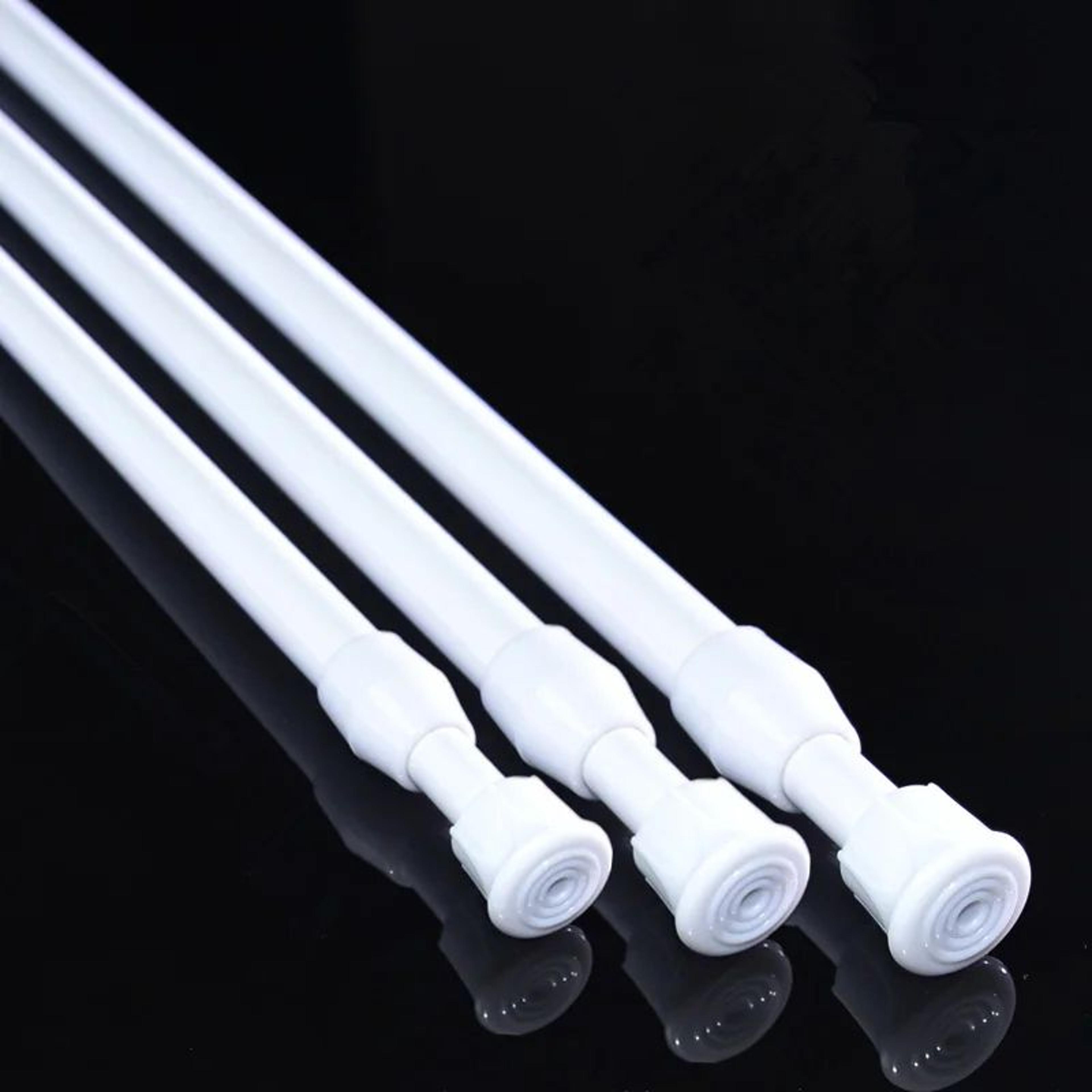 Adjustable Metal Spring Tension Curtain Rod For Home Storage 7