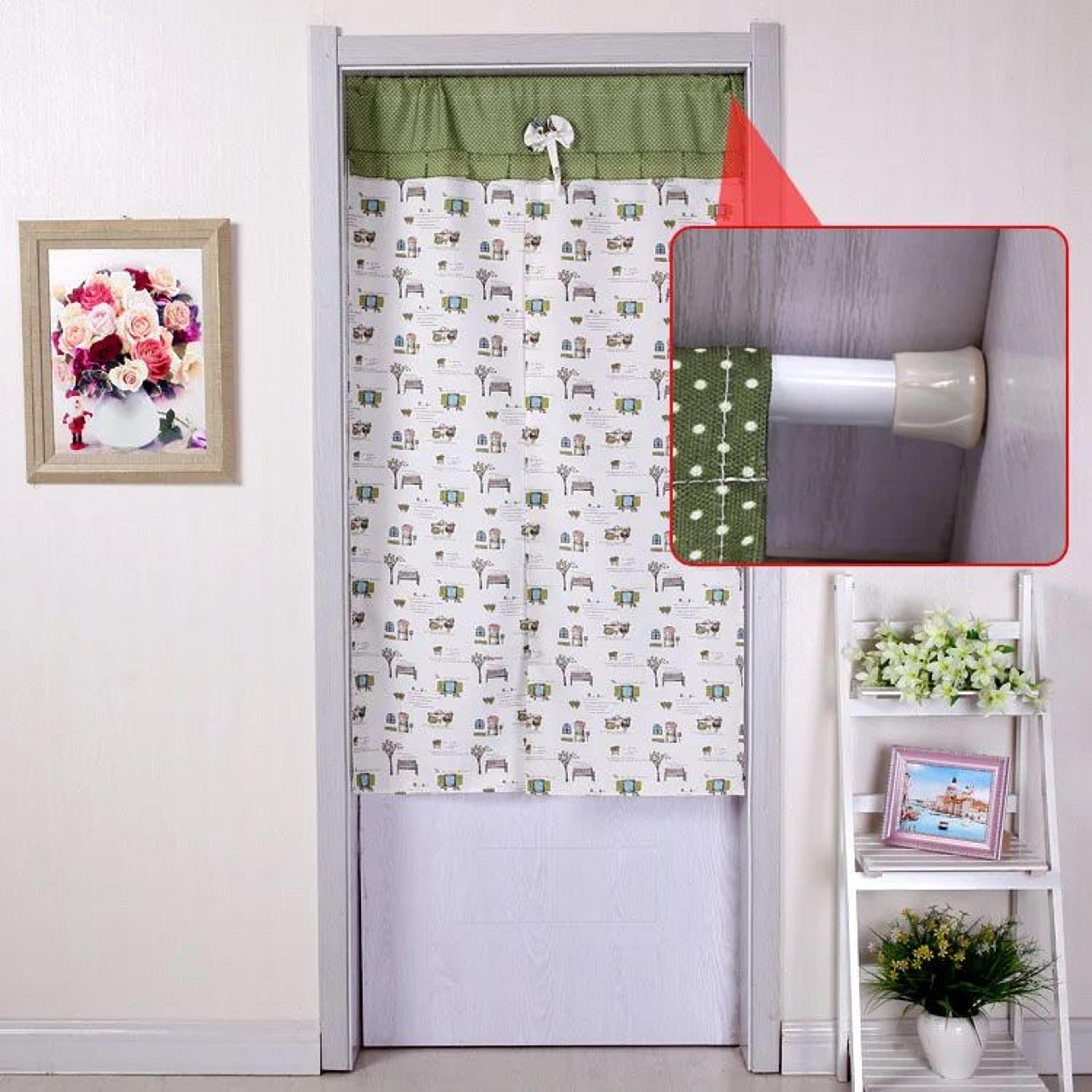 Adjustable Metal Spring Tension Curtain Rod For Home Storage 10