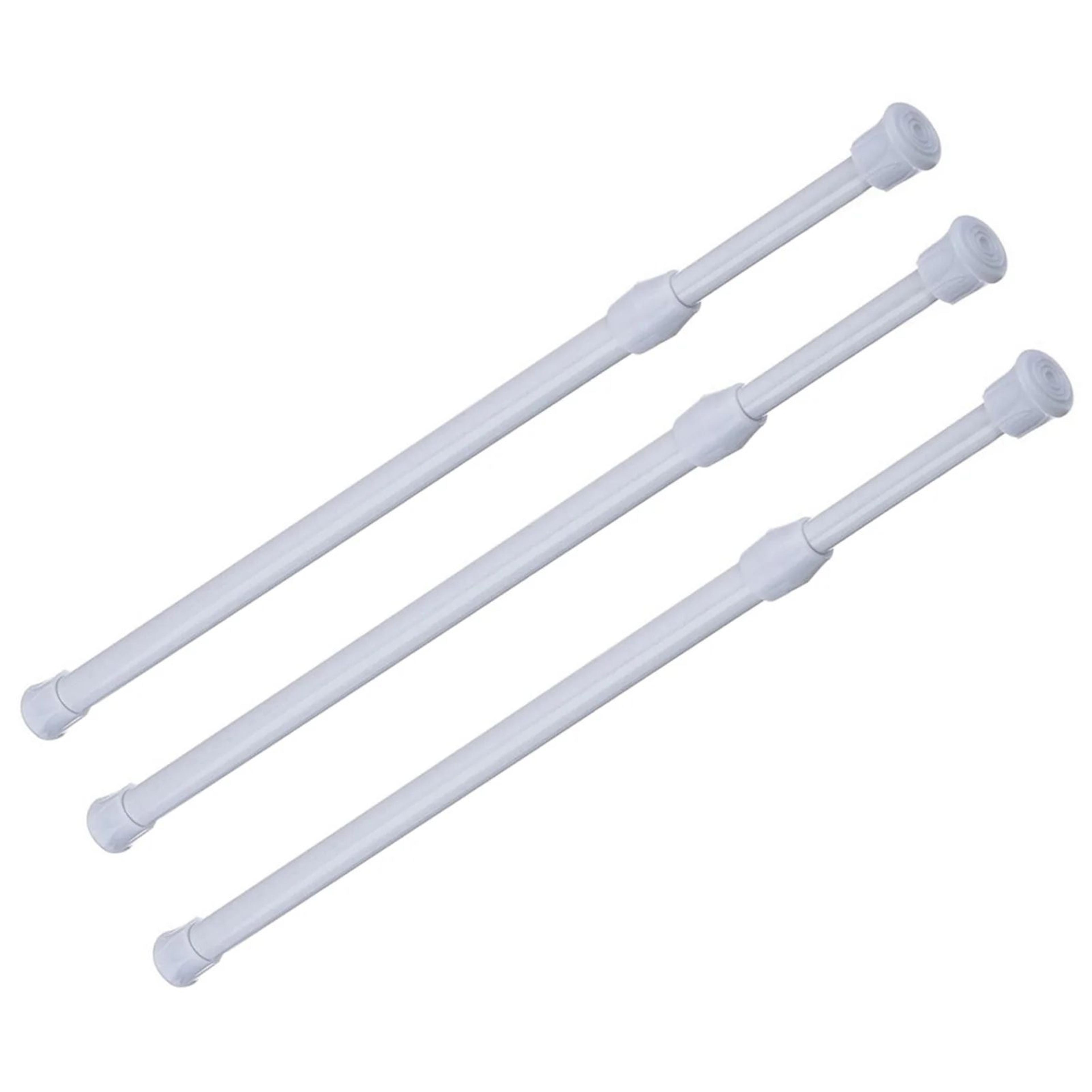 Adjustable Metal Spring Tension Curtain Rod For Home Storage 15
