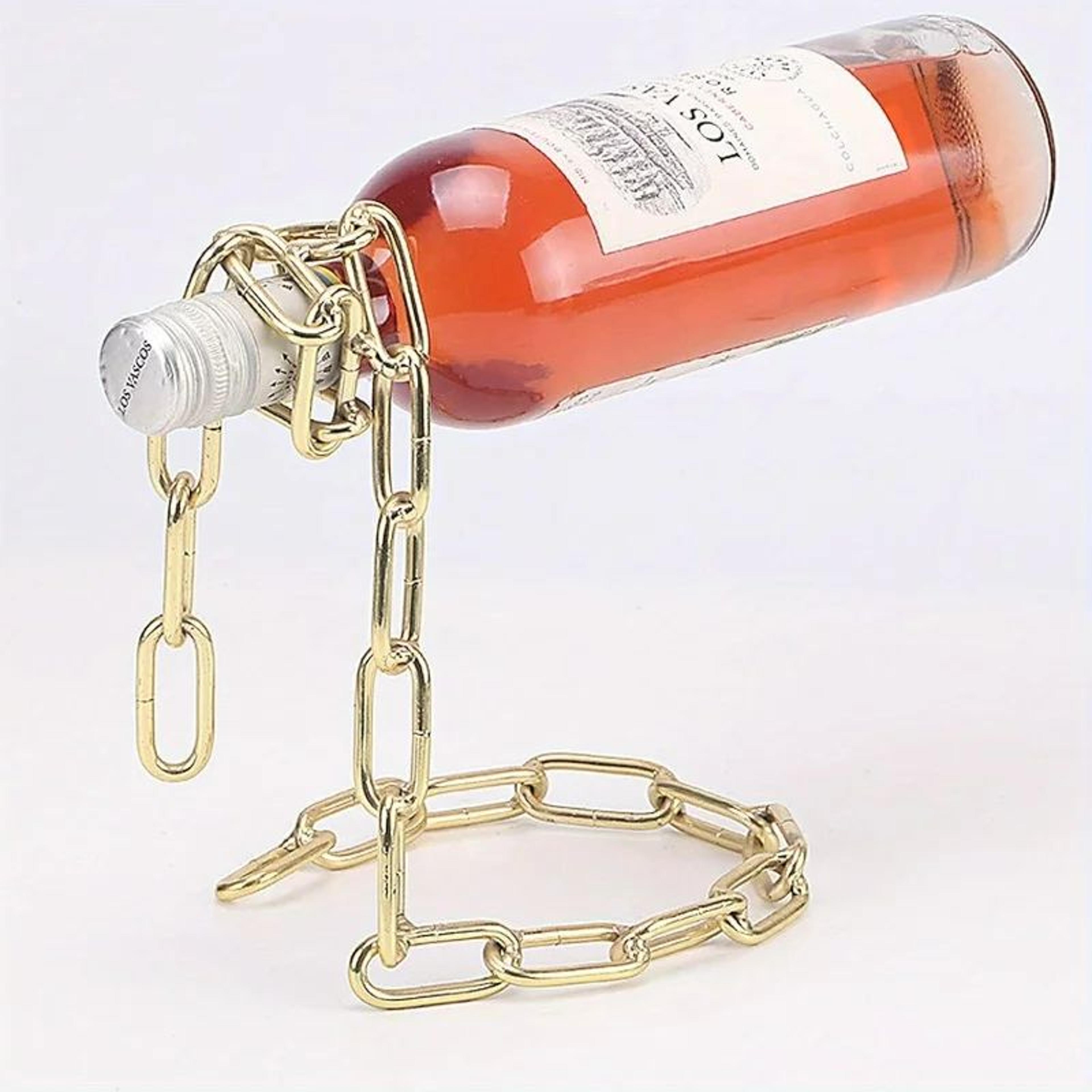 Creative Snake Chain Wine Bottle Holder Display Rack 1