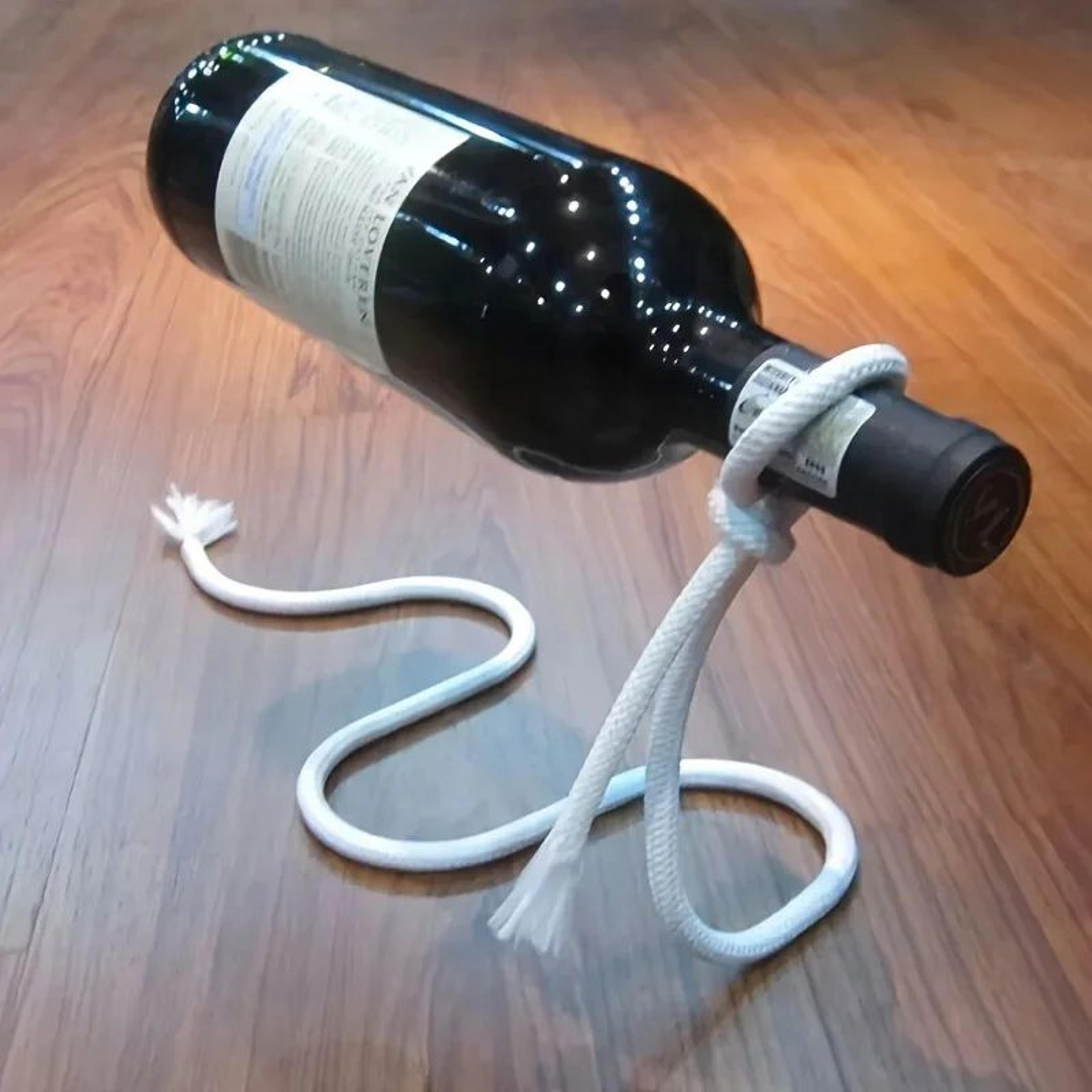 Creative Snake Chain Wine Bottle Holder Display Rack 0