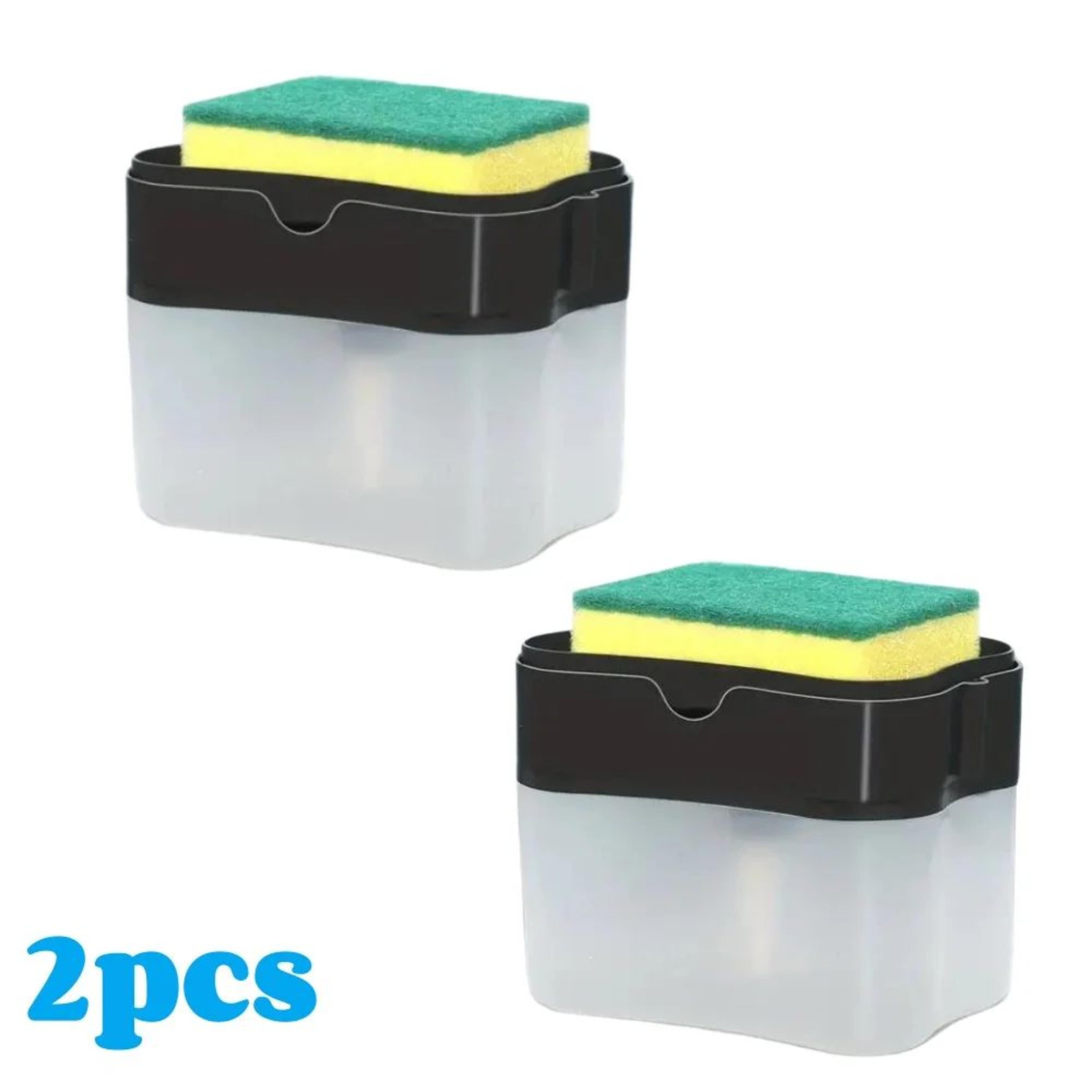 Automatic Press Soap Dispenser With Sponge Holder For Kitchen Sink 13