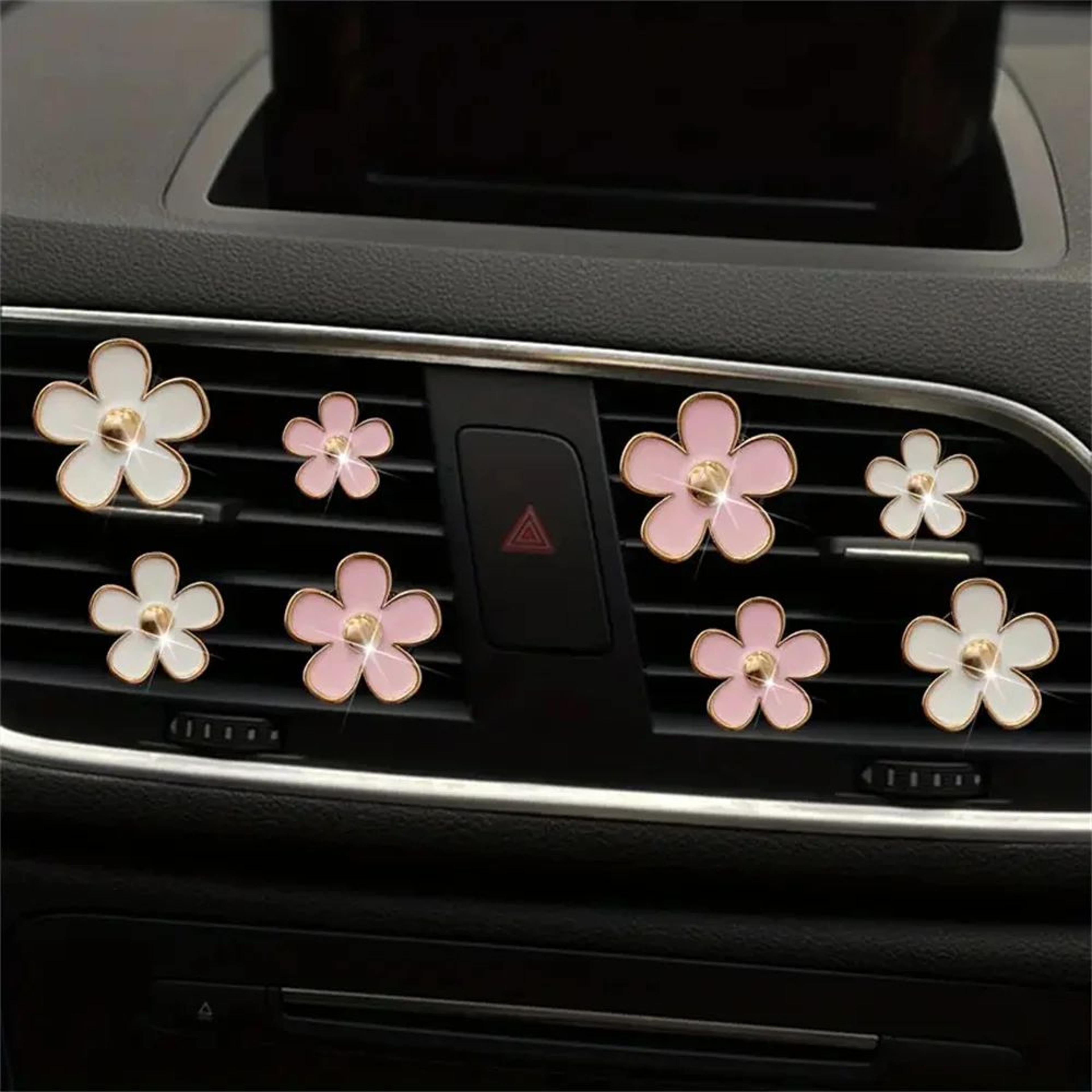 Daisy Flower Car Air Vent Perfume Clips Aromatherapy Freshener Set 1