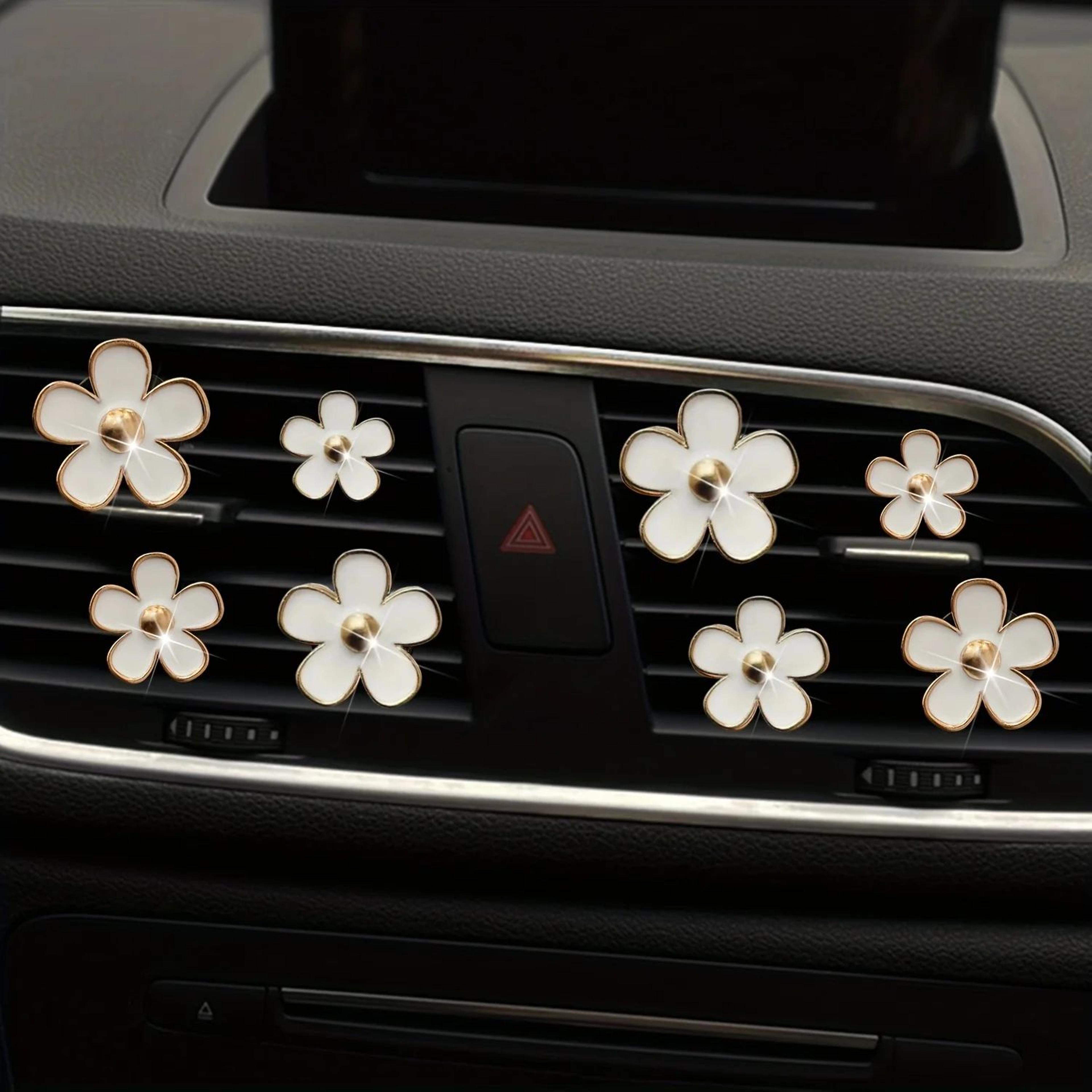 Daisy Flower Car Air Vent Perfume Clips Aromatherapy Freshener Set 6