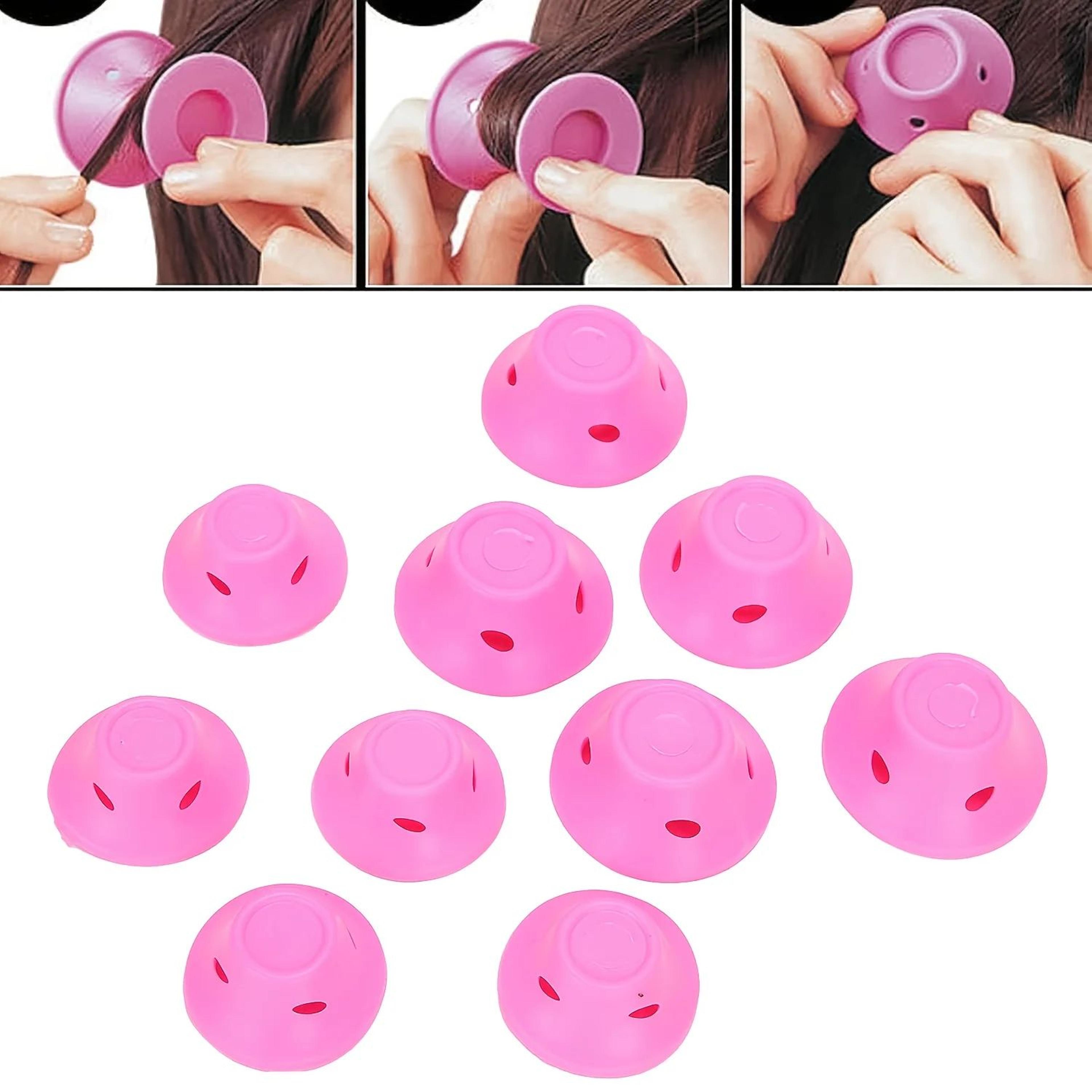 Heatless Silicone Hair Curlers Set Bell Shaped Styling Rollers 7