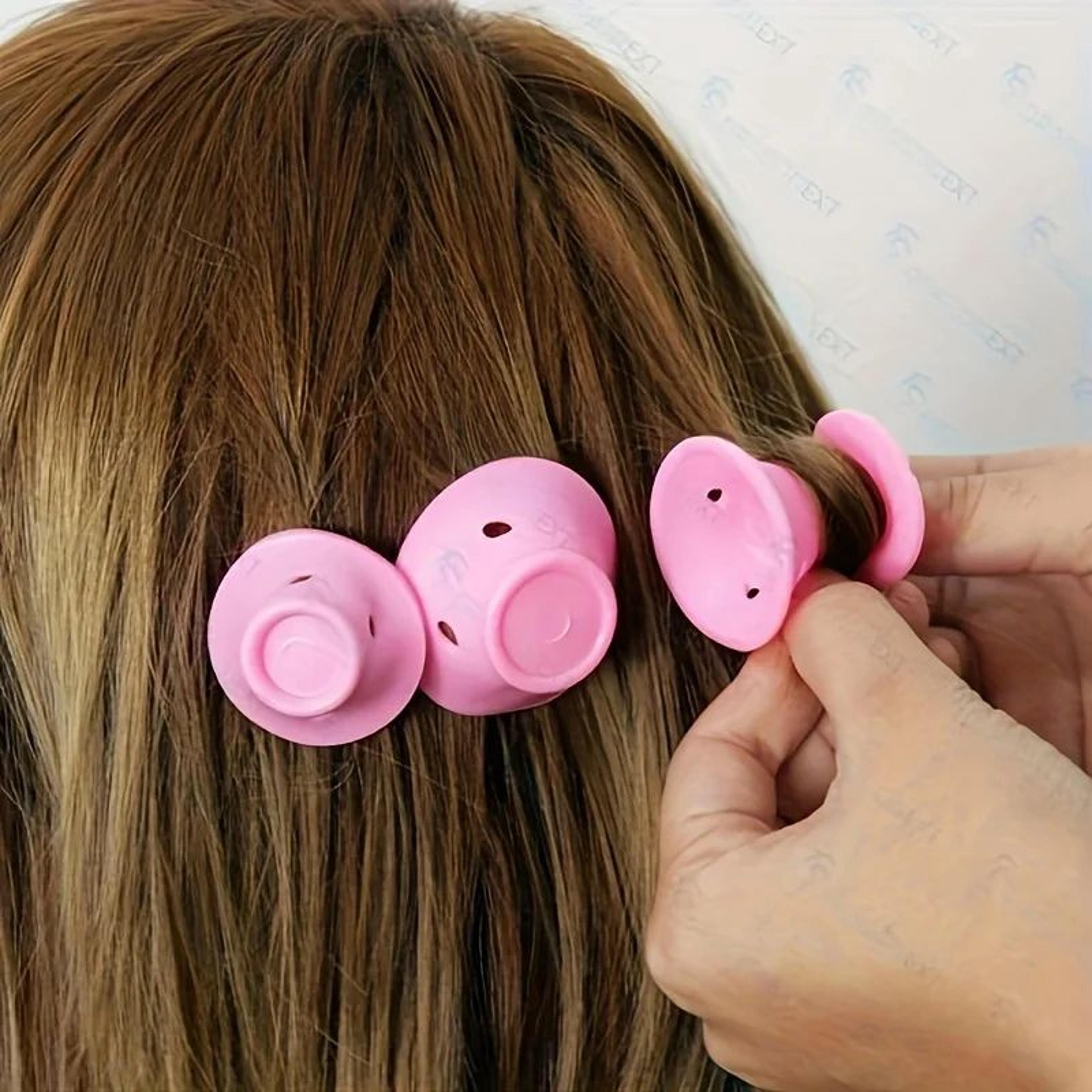 Heatless Silicone Hair Curlers Set Bell Shaped Styling Rollers 9