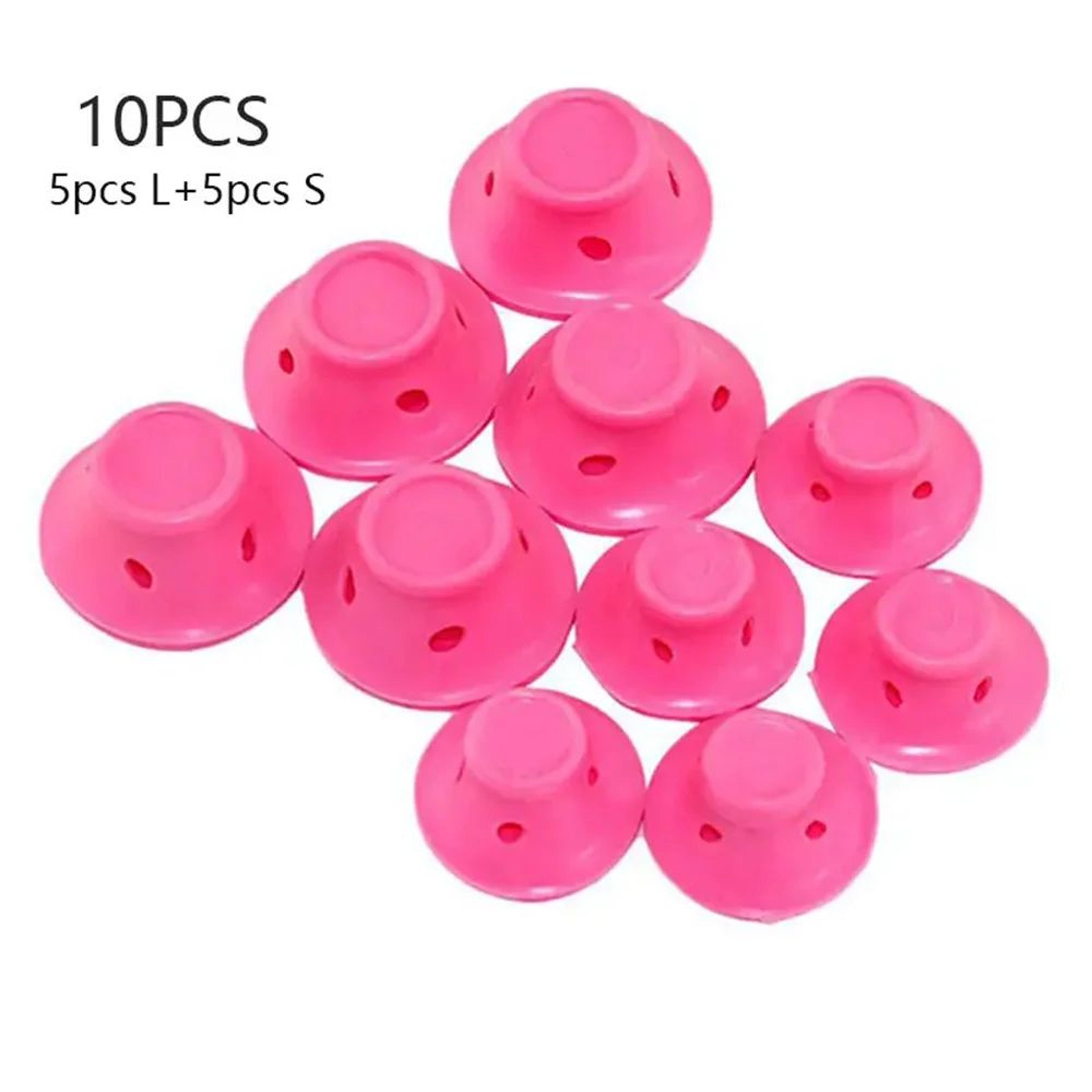 Heatless Silicone Hair Curlers Set Bell Shaped Styling Rollers 10