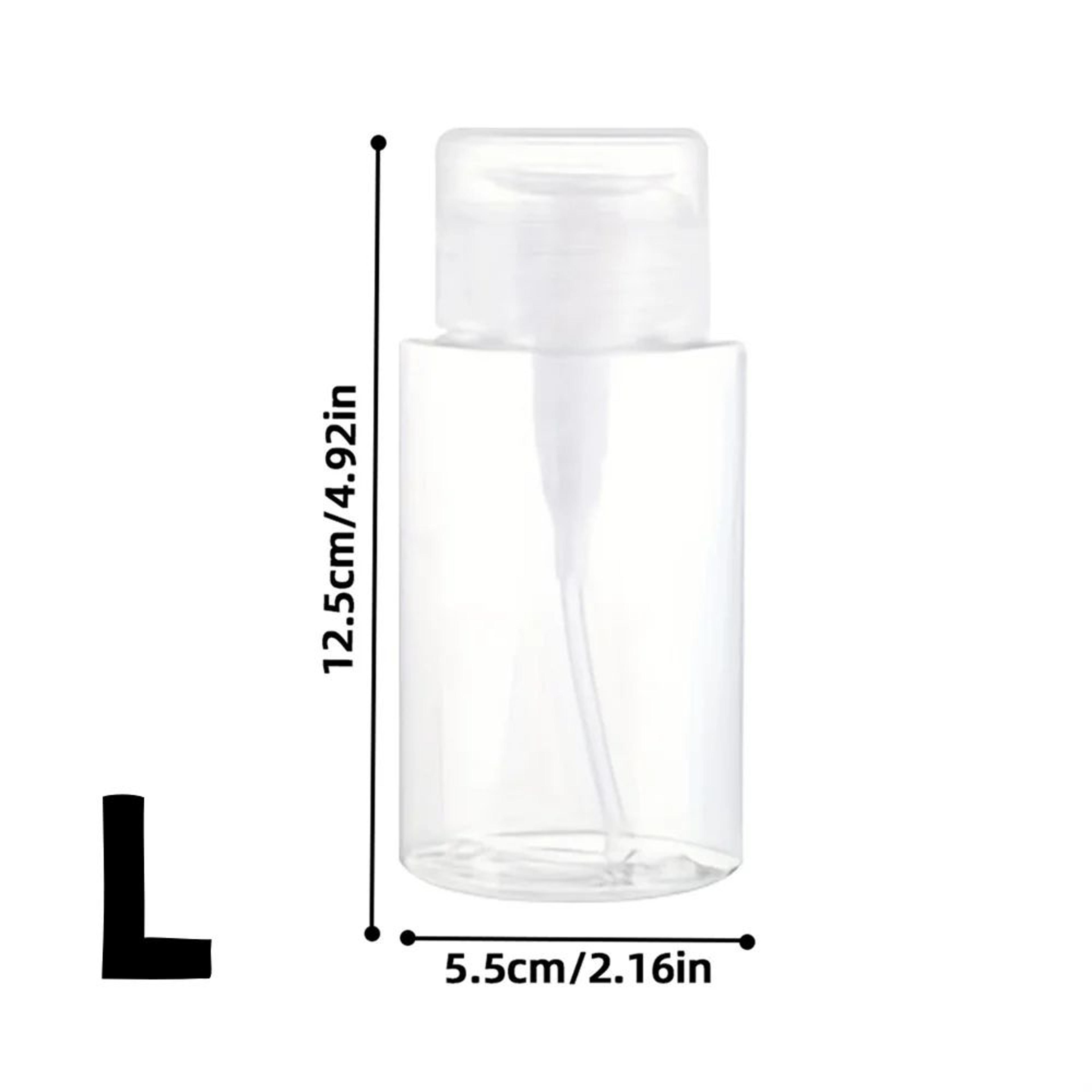 Transparent Push Down Pump Dispenser Refillable Cosmetic Bottle Set 13