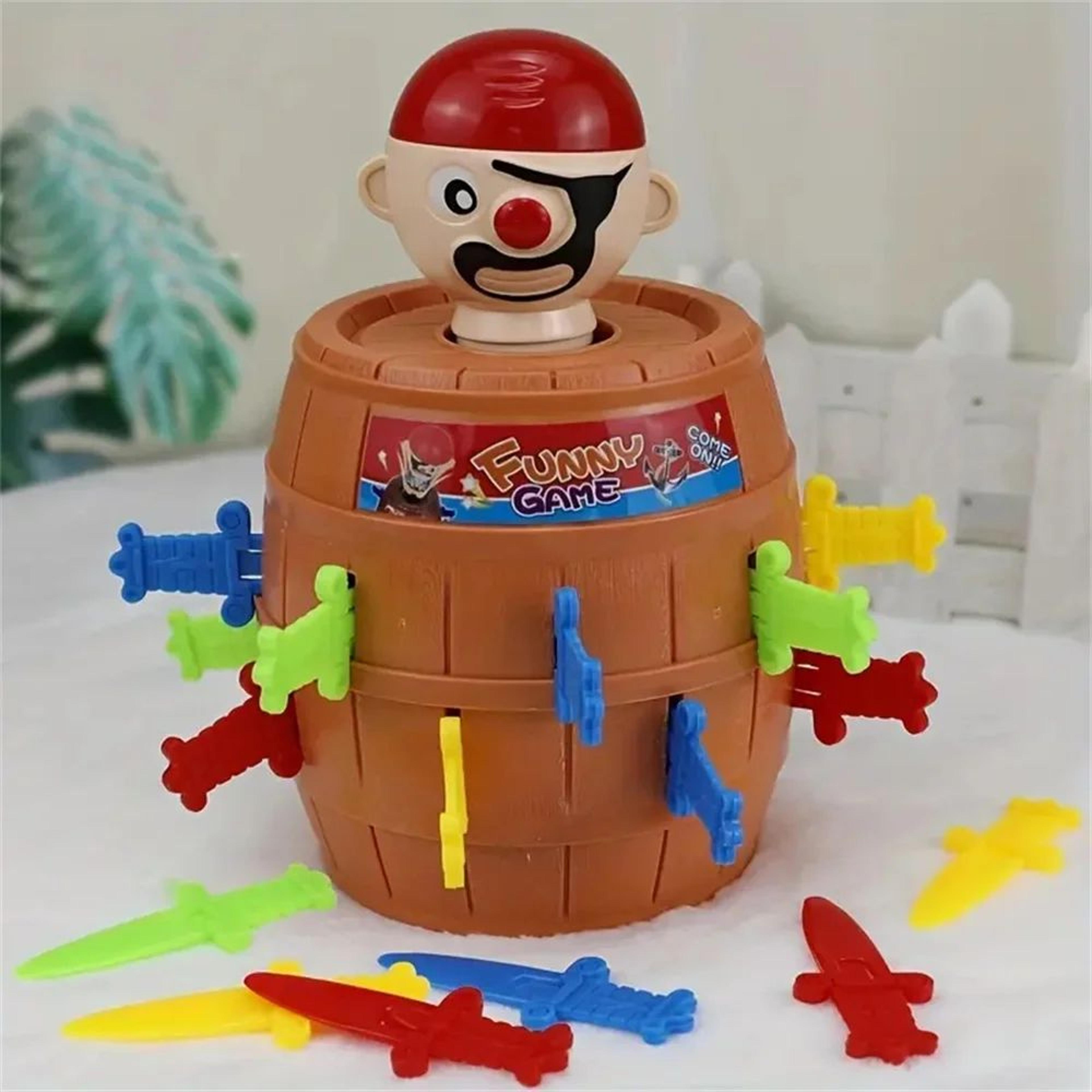 Pop Up Pirate Barrel Game Interactive Sword Puzzle Tabletop Toy 0