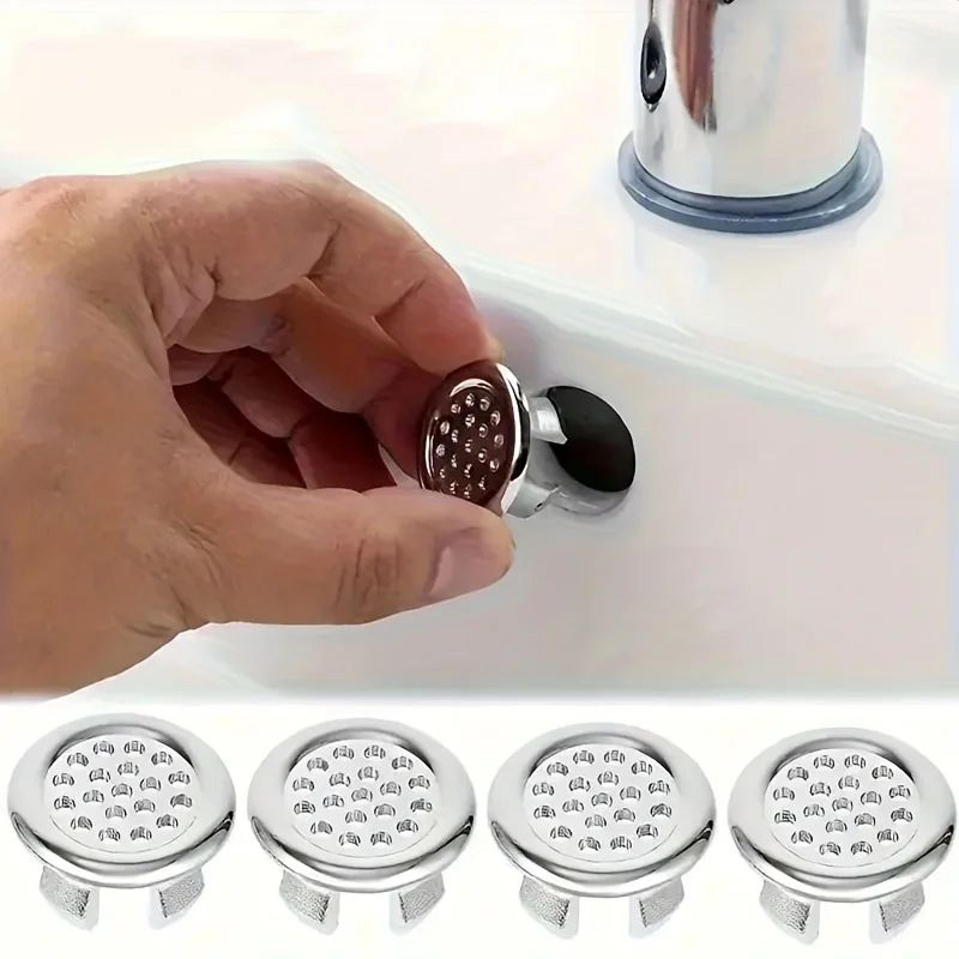 Chrome Sink Overflow Covers Round Basin Drain Plugs 0
