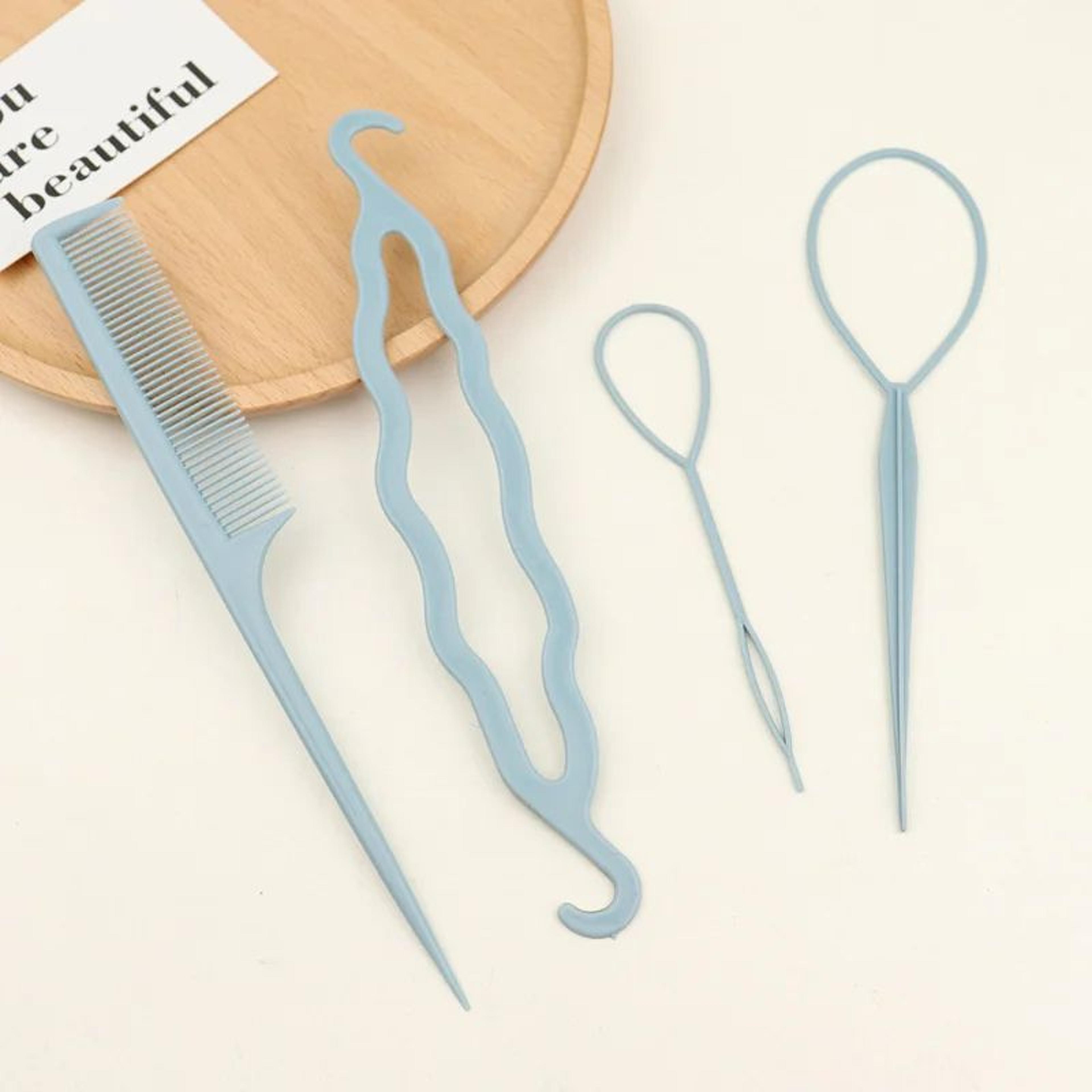 4 Piece French Braid Hair Styling Tool And Comb Set 9