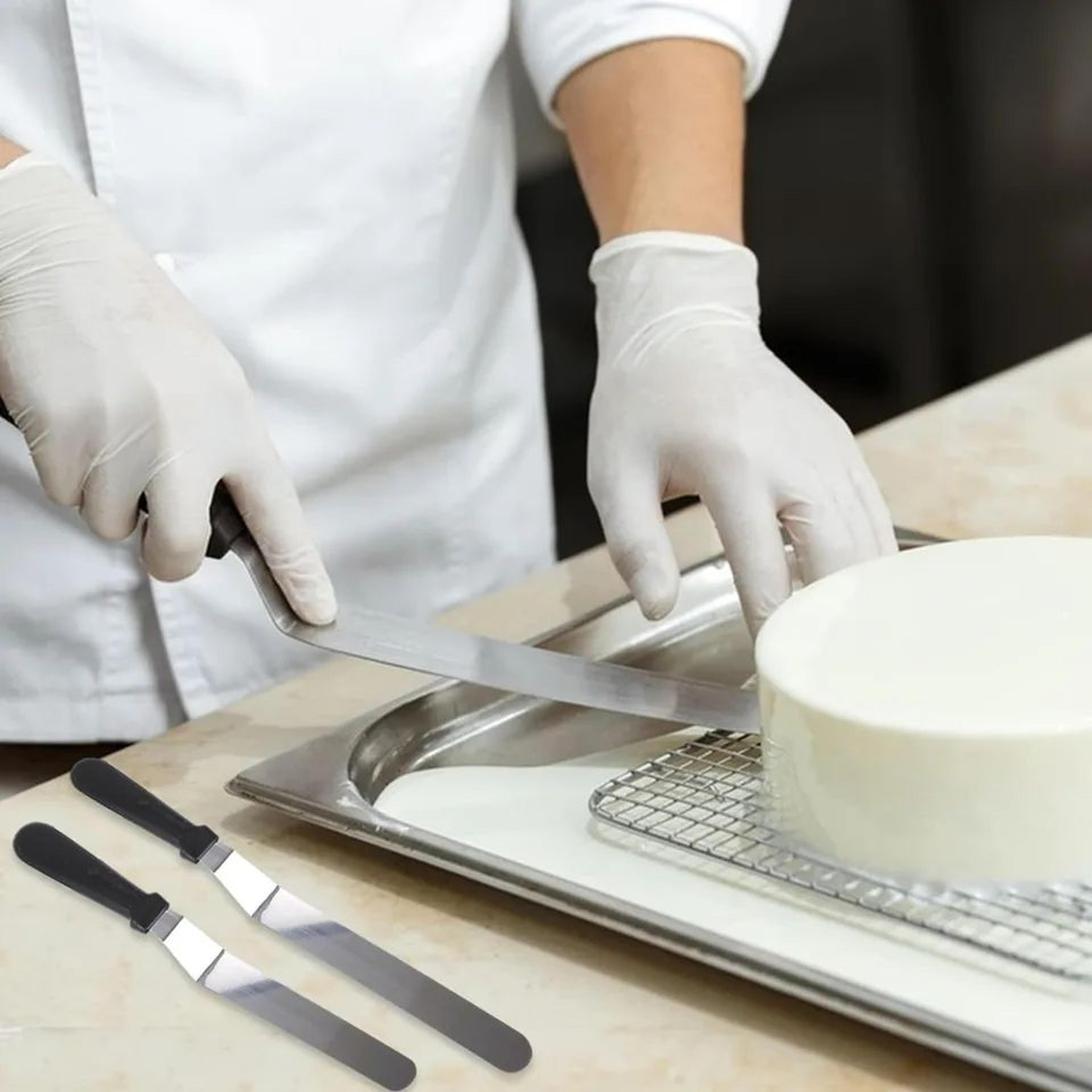 Stainless Steel Angled Icing Spatula For Cake Decorating And Baking 2