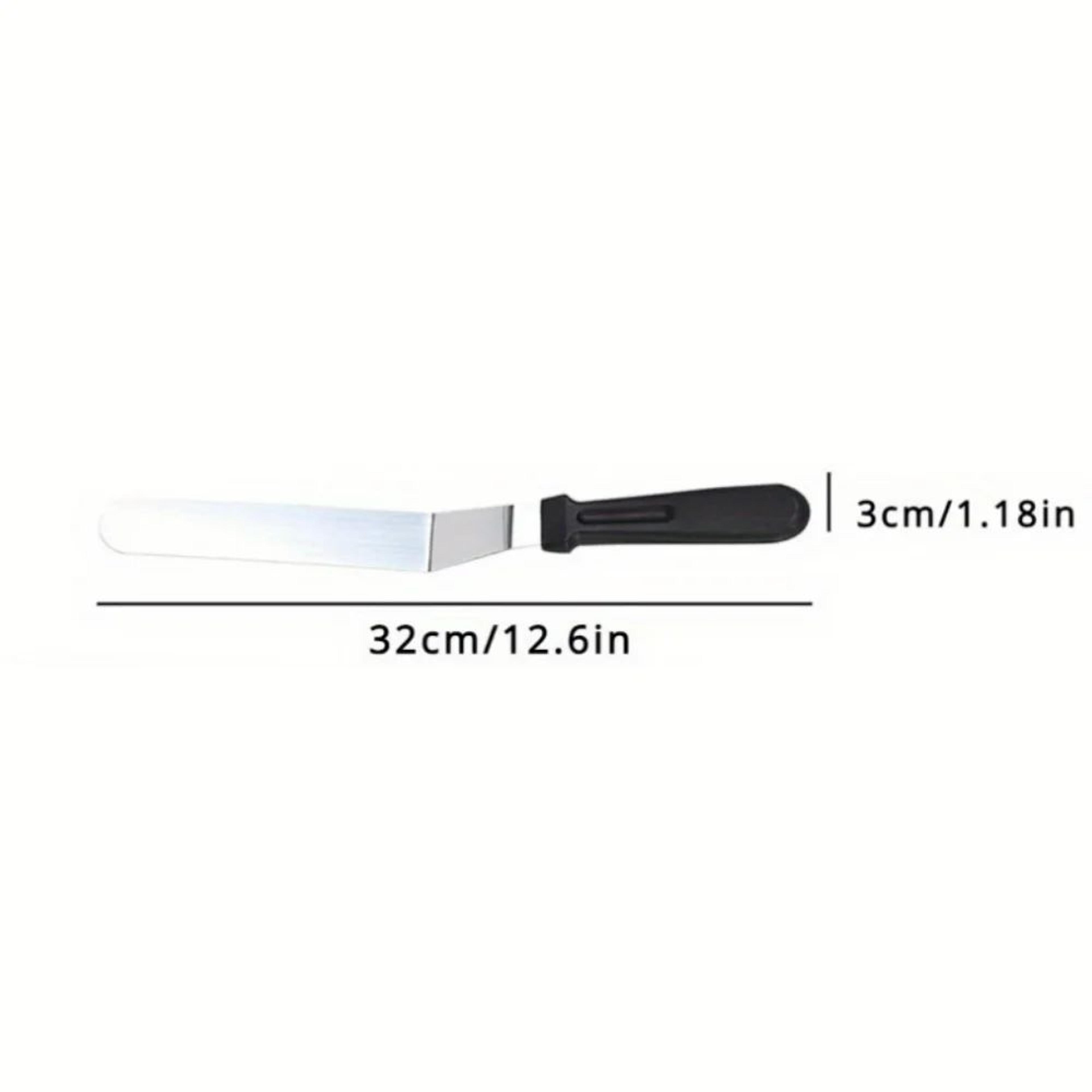 Stainless Steel Angled Icing Spatula For Cake Decorating And Baking 8