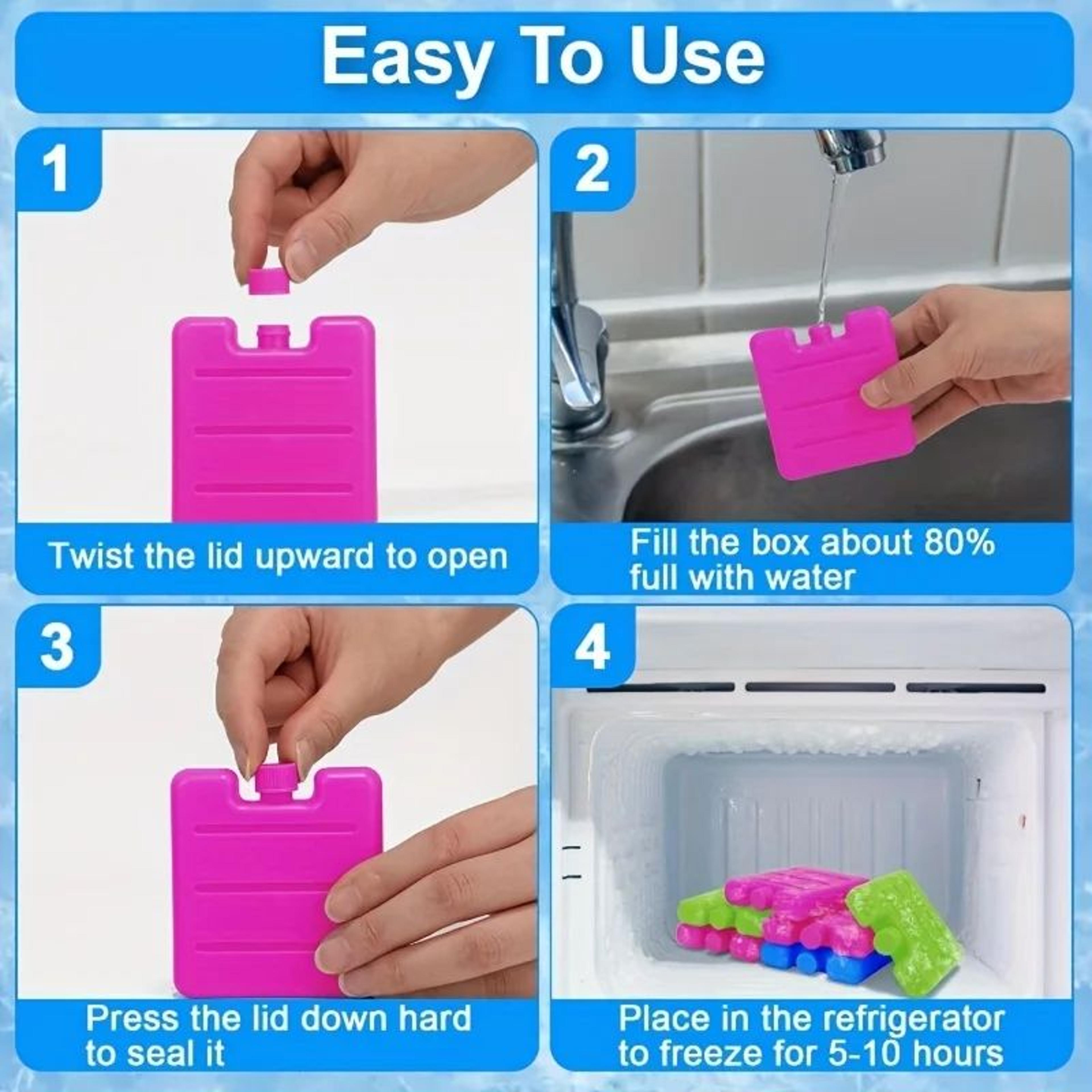 Reusable Gel Ice Packs For Lunch Boxes Coolers And Outdoor Travel 5
