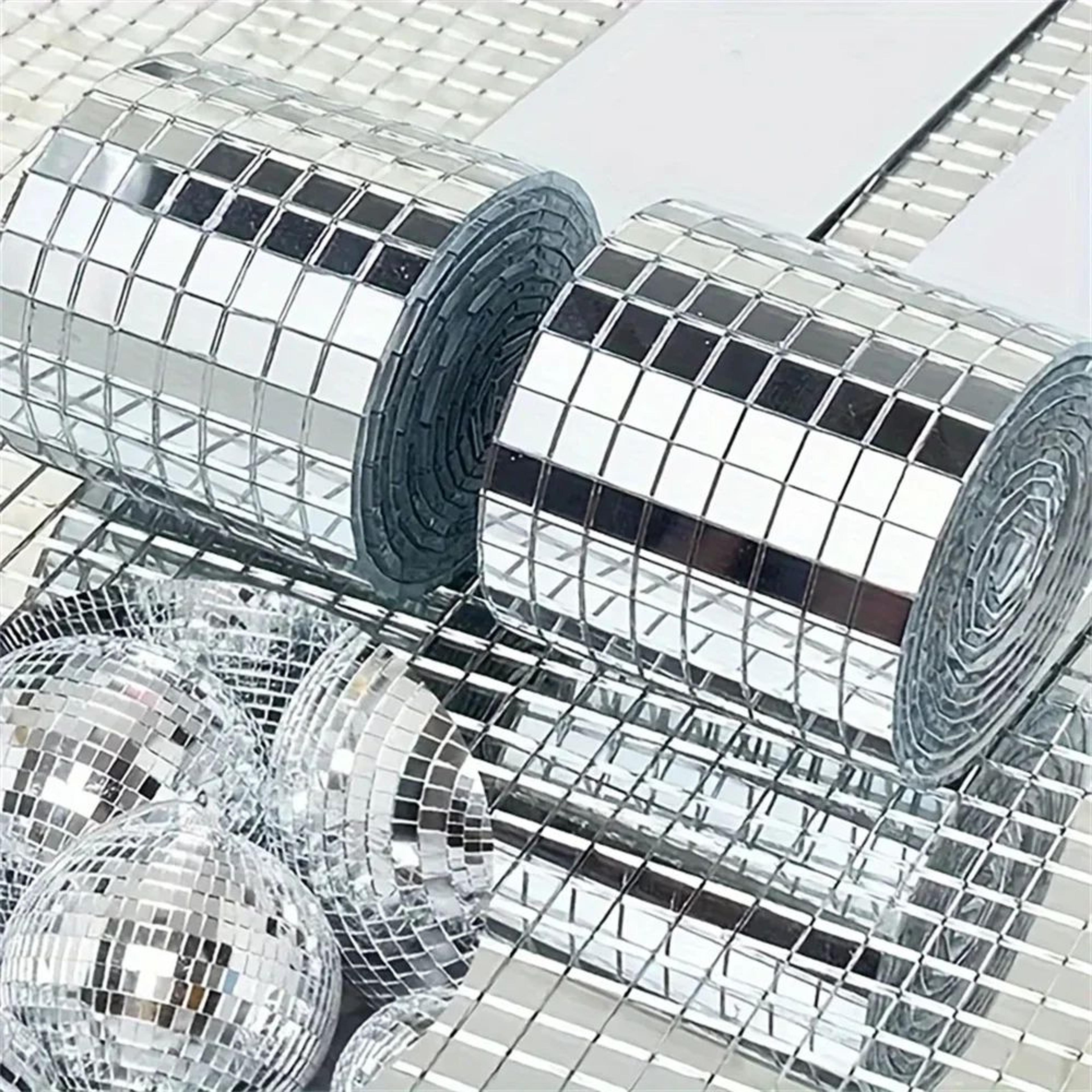 Self Adhesive Disco Ball Mirror Mosaic Tiles For DIY Crafts 13