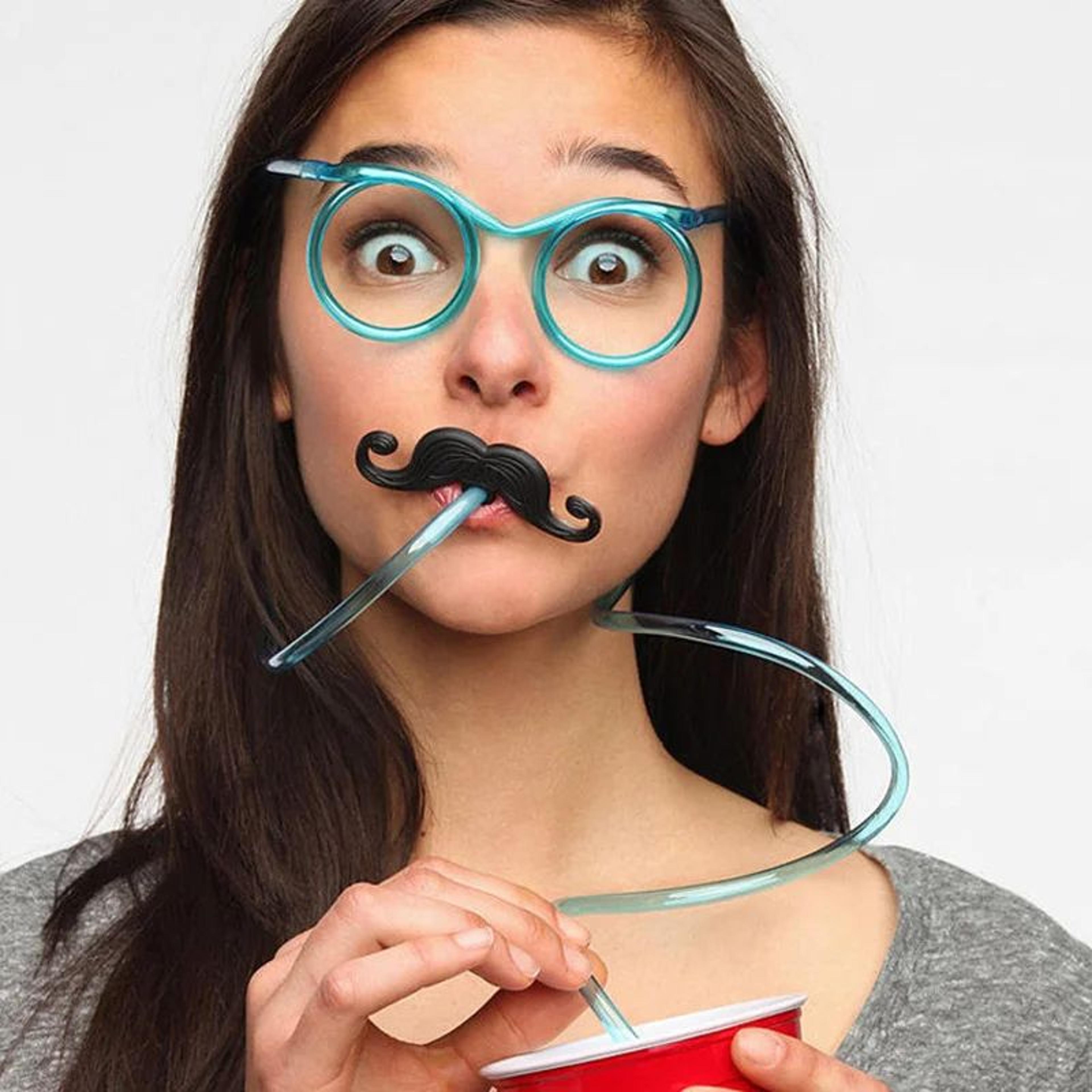 Funny Straw Glasses Flexible Drinking Tubes For Parties 8